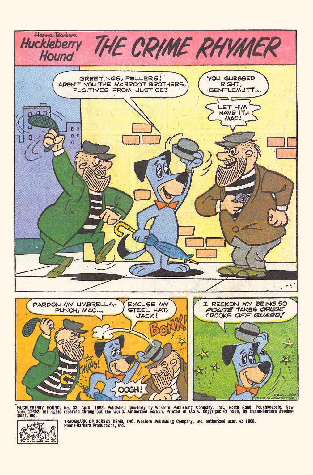 Read online Huckleberry Hound (1960) comic -  Issue #33 - 3
