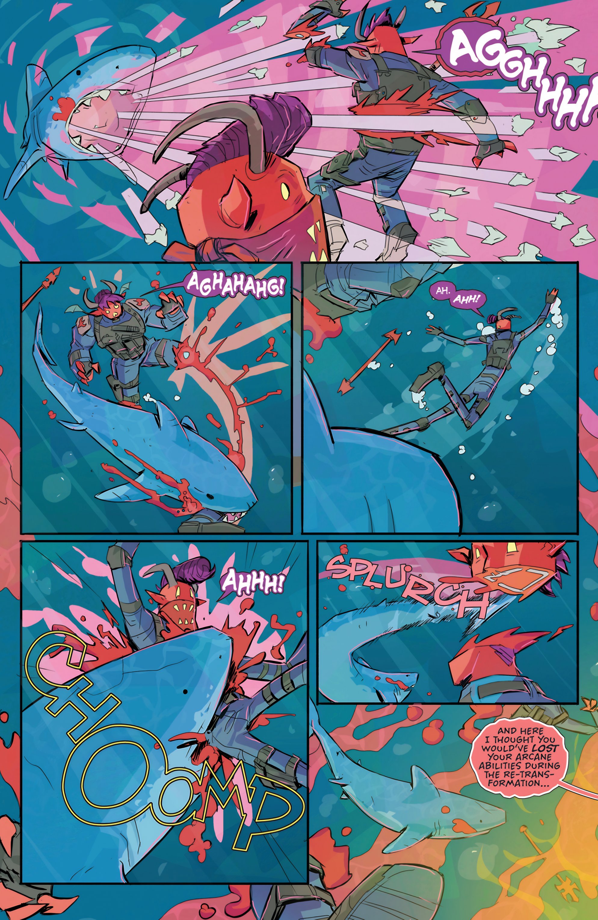 Read online Metalshark Bro: Assault On Hamzig Island comic -  Issue # TPB - 14