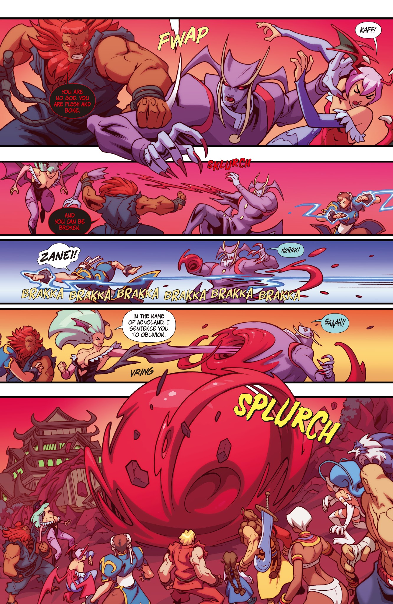 Read online Street Fighter VS Darkstalkers comic -  Issue #8 - 6