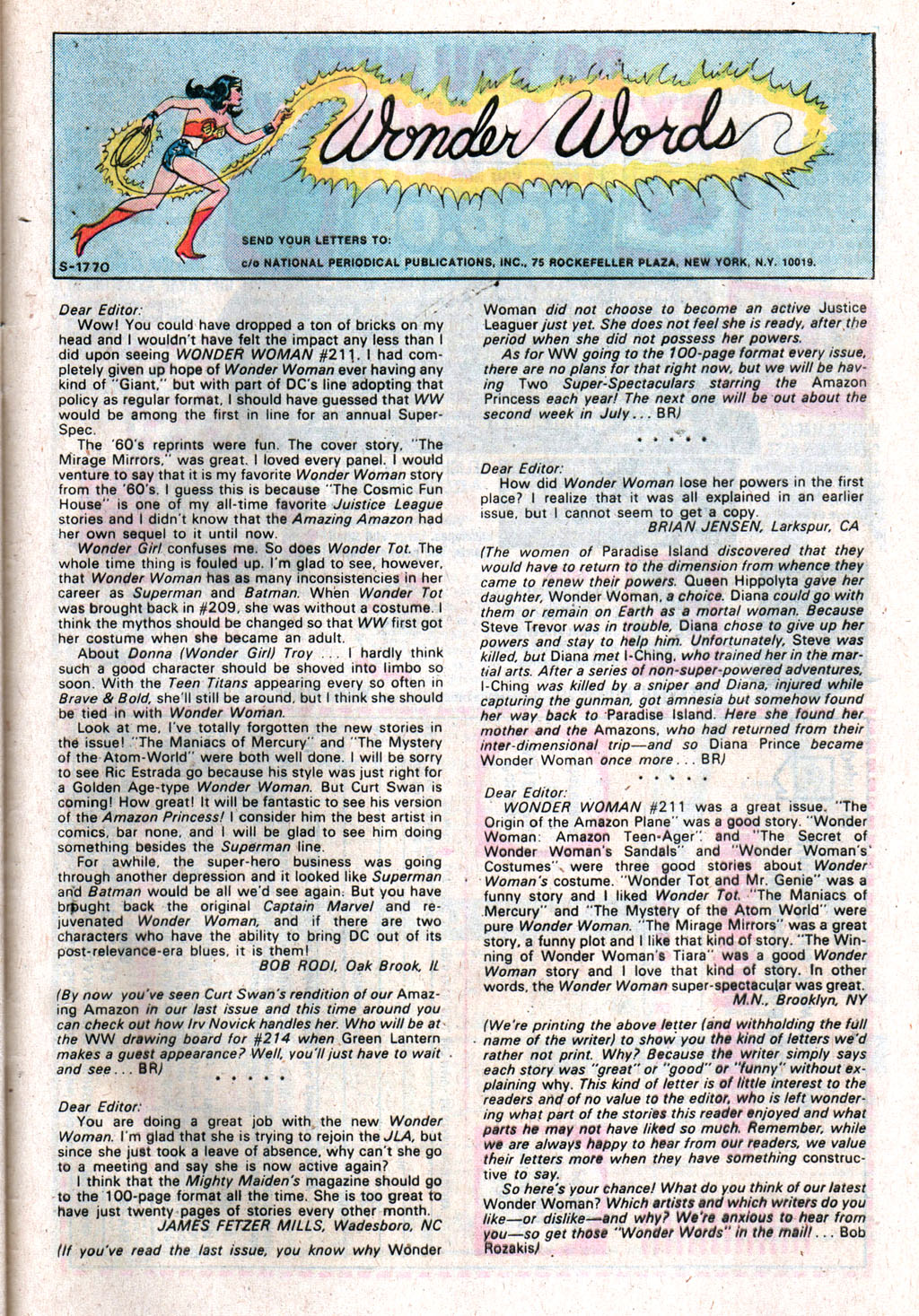 Read online Wonder Woman (1942) comic -  Issue #213 - 32