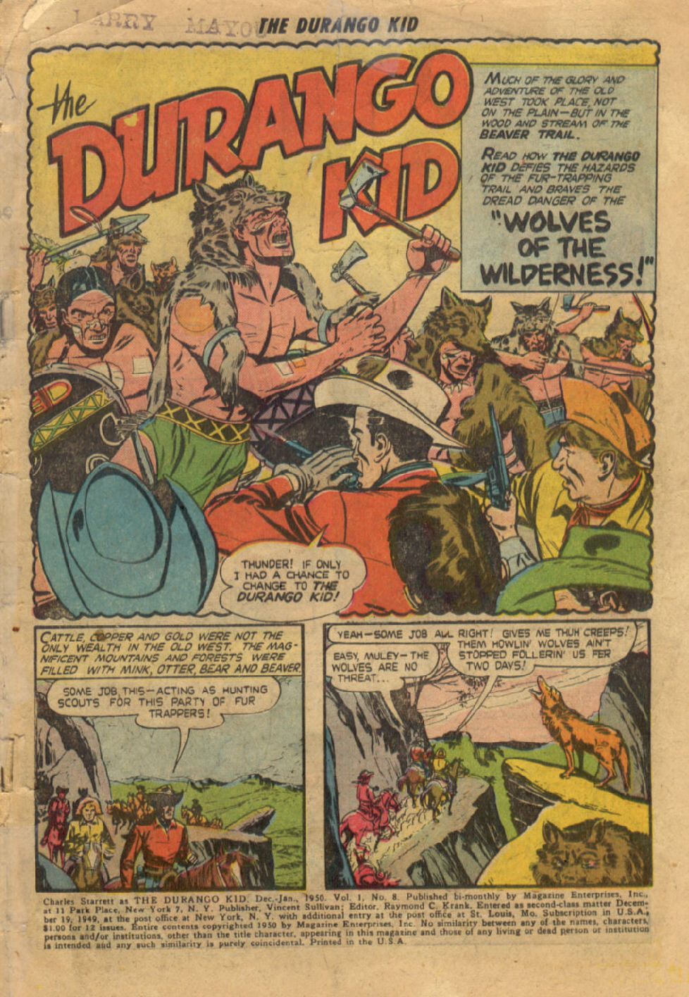 Read online Charles Starrett as The Durango Kid comic -  Issue #8 - 2