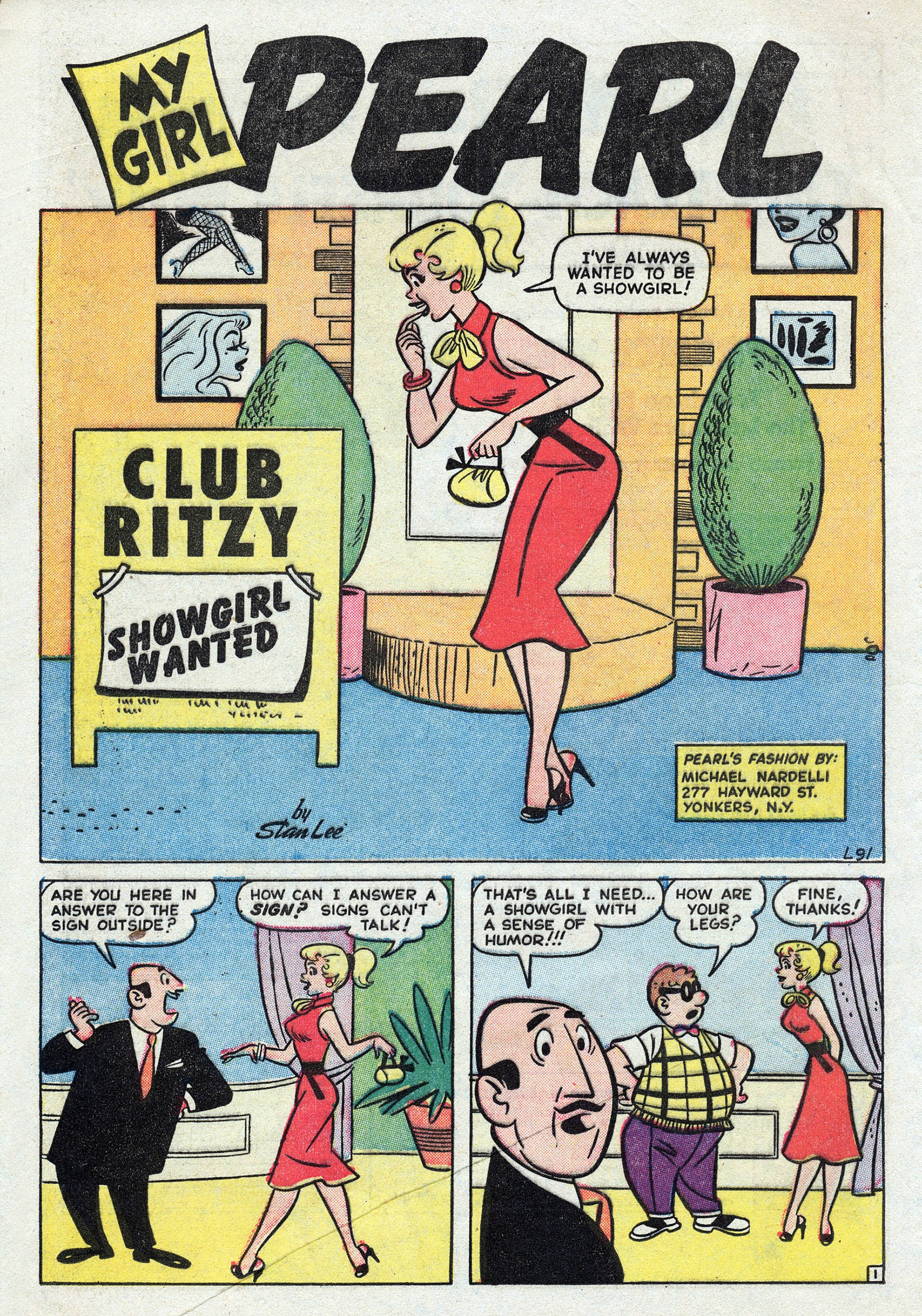 Read online Showgirls (1957) comic -  Issue #4 - 20