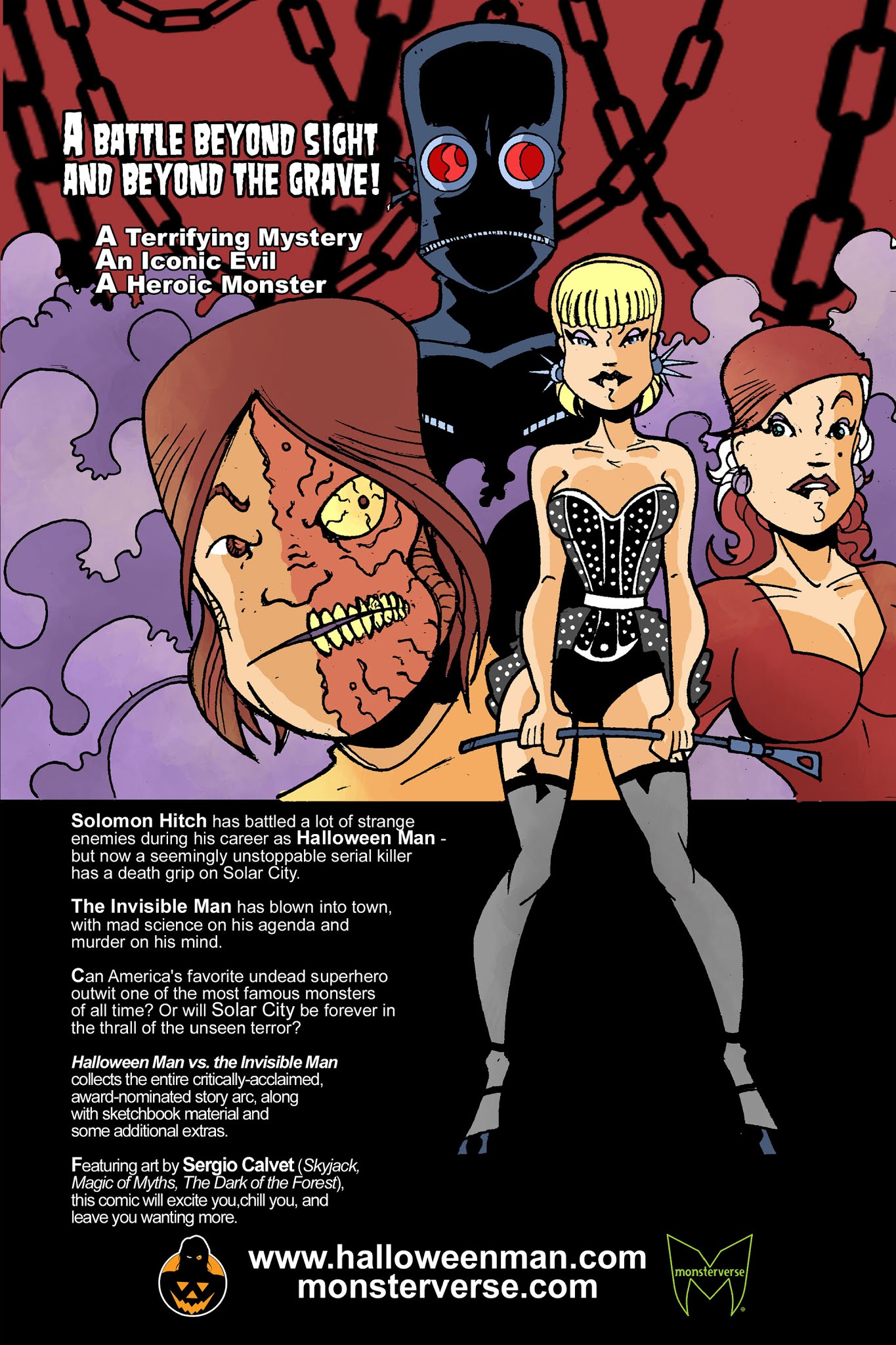 Read online Halloween Man vs. the Invisible Man comic -  Issue # TPB - 106