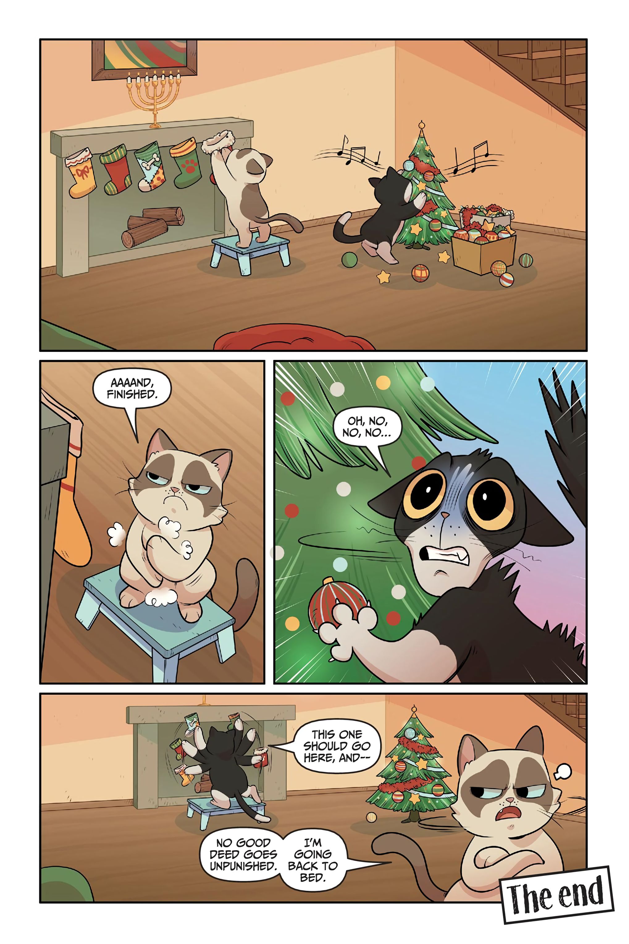 Read online Grumpy Cat: The Grumpus and Other Horrible Holiday Tales comic -  Issue # TPB - 71