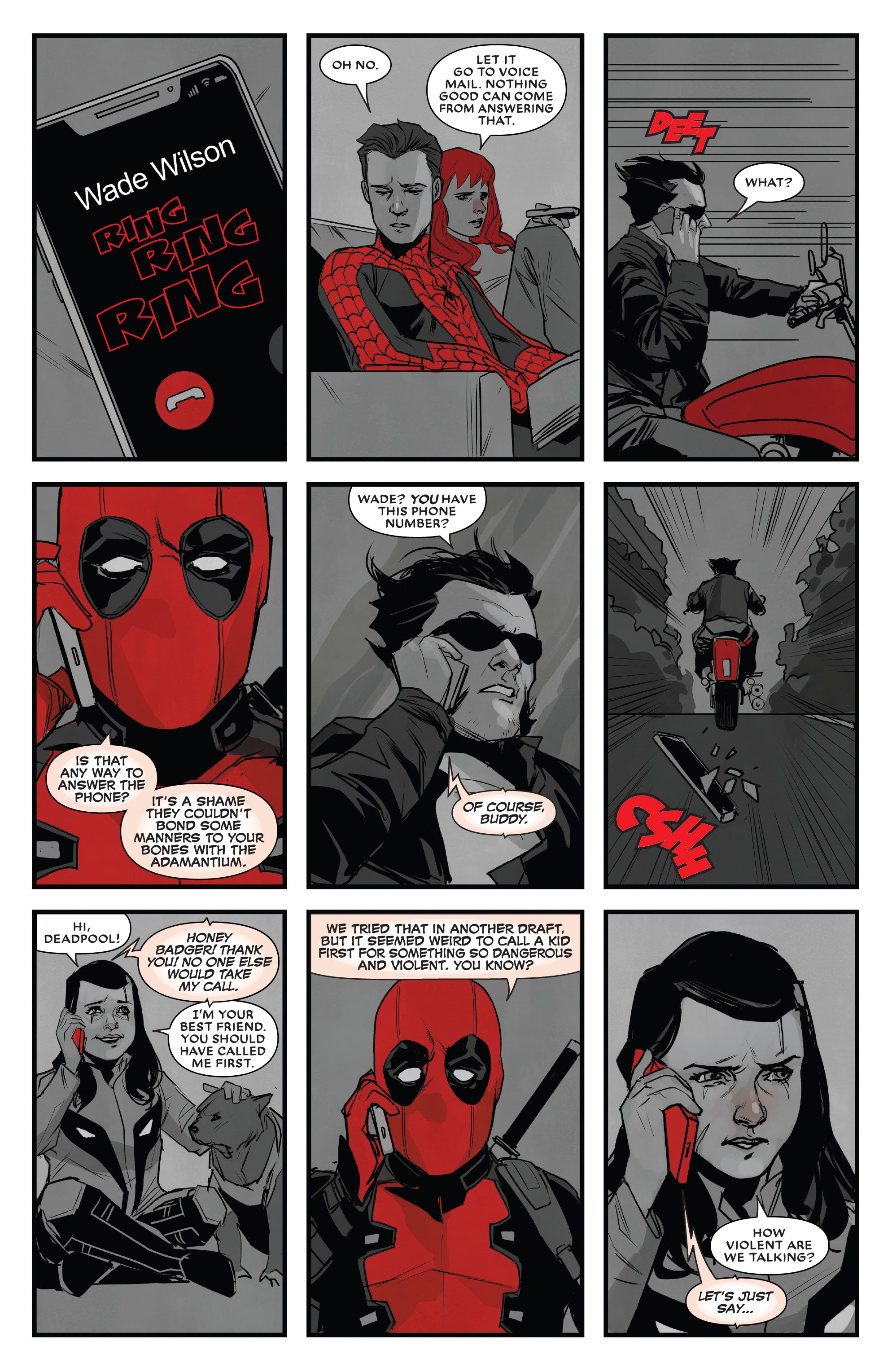 Read online Deadpool: Black, White & Blood comic -  Issue #1 - 2