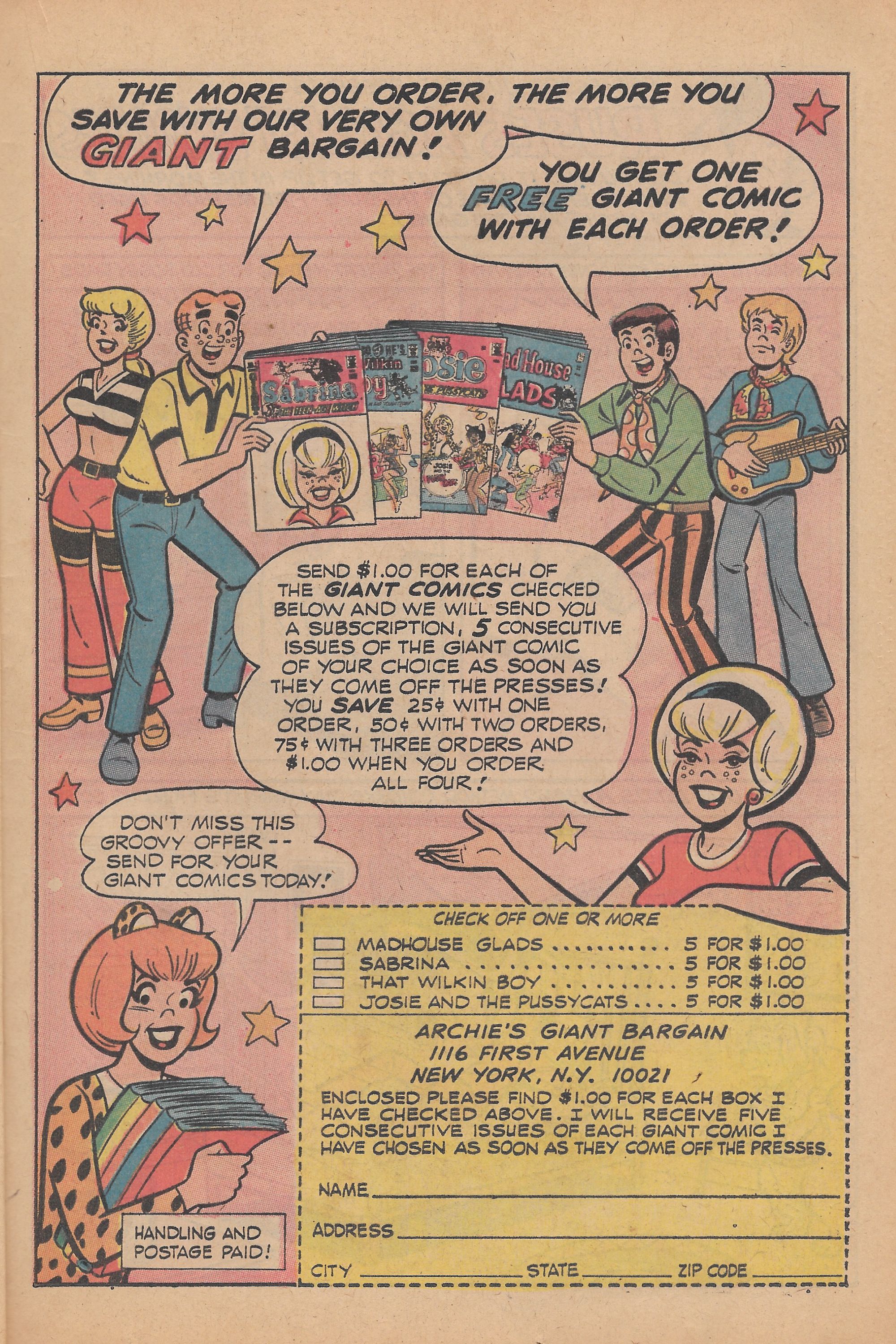 Read online Jughead's Jokes comic -  Issue #25 - 37