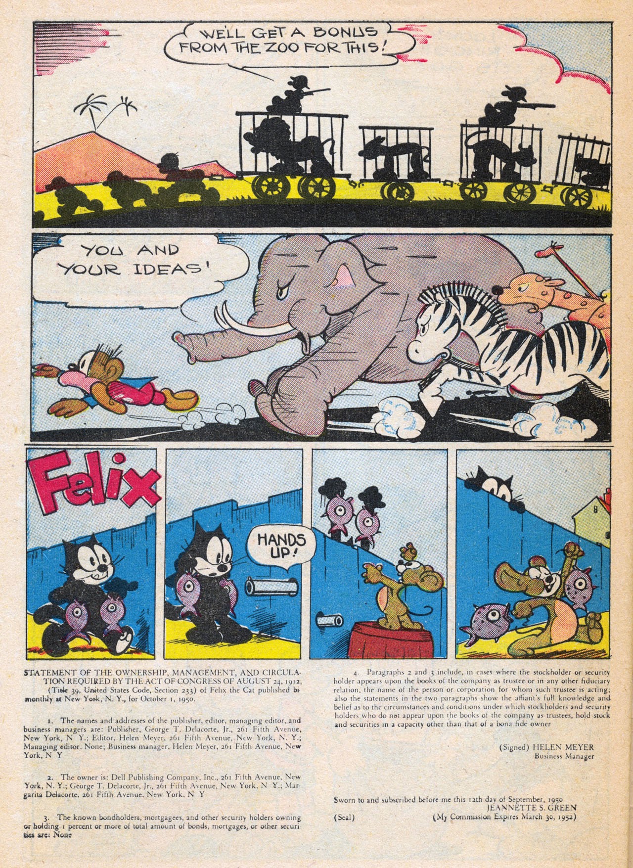 Read online Felix the Cat (1948) comic -  Issue #19 - 50