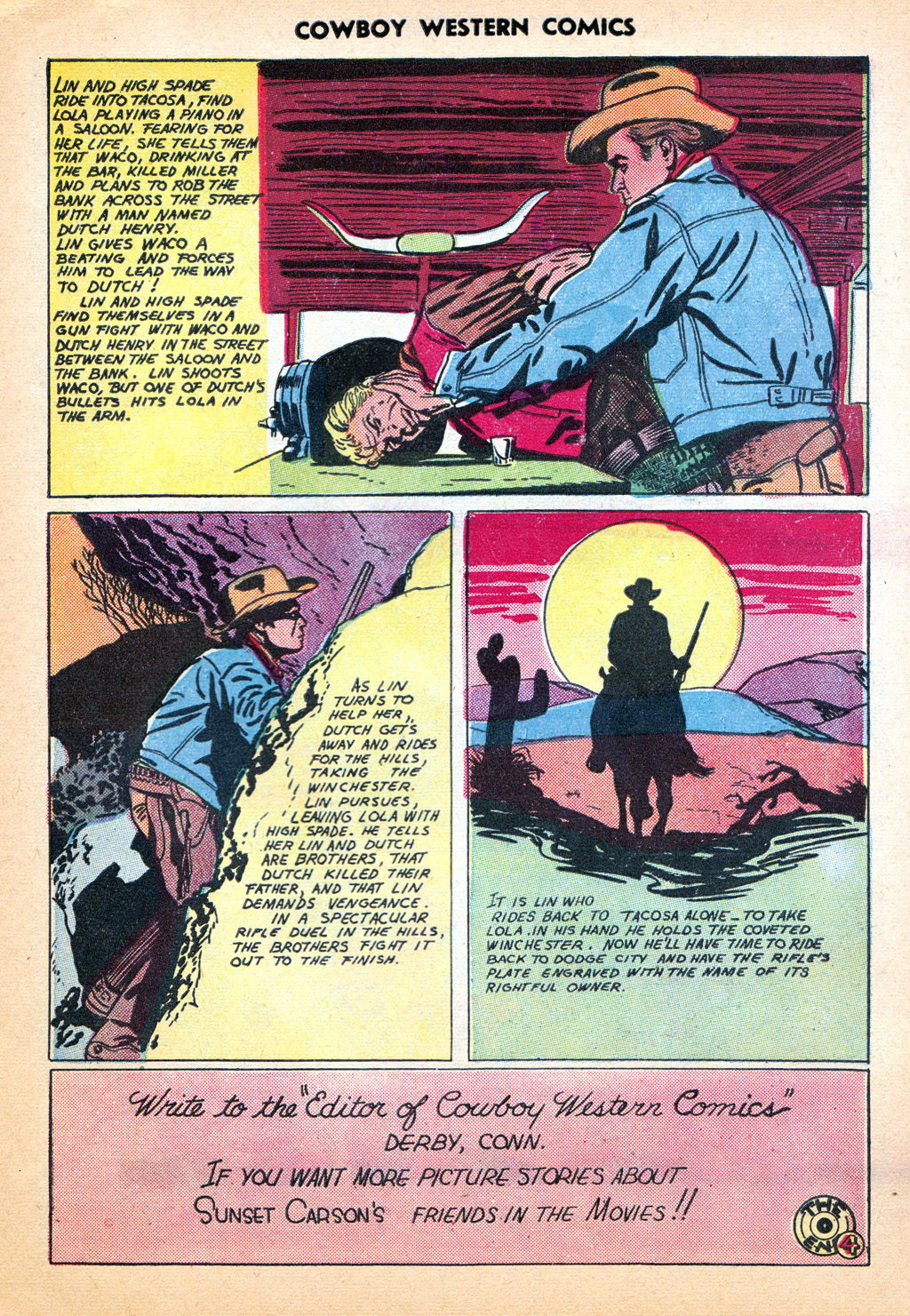 Read online Cowboy Western Comics (1948) comic -  Issue #29 - 23