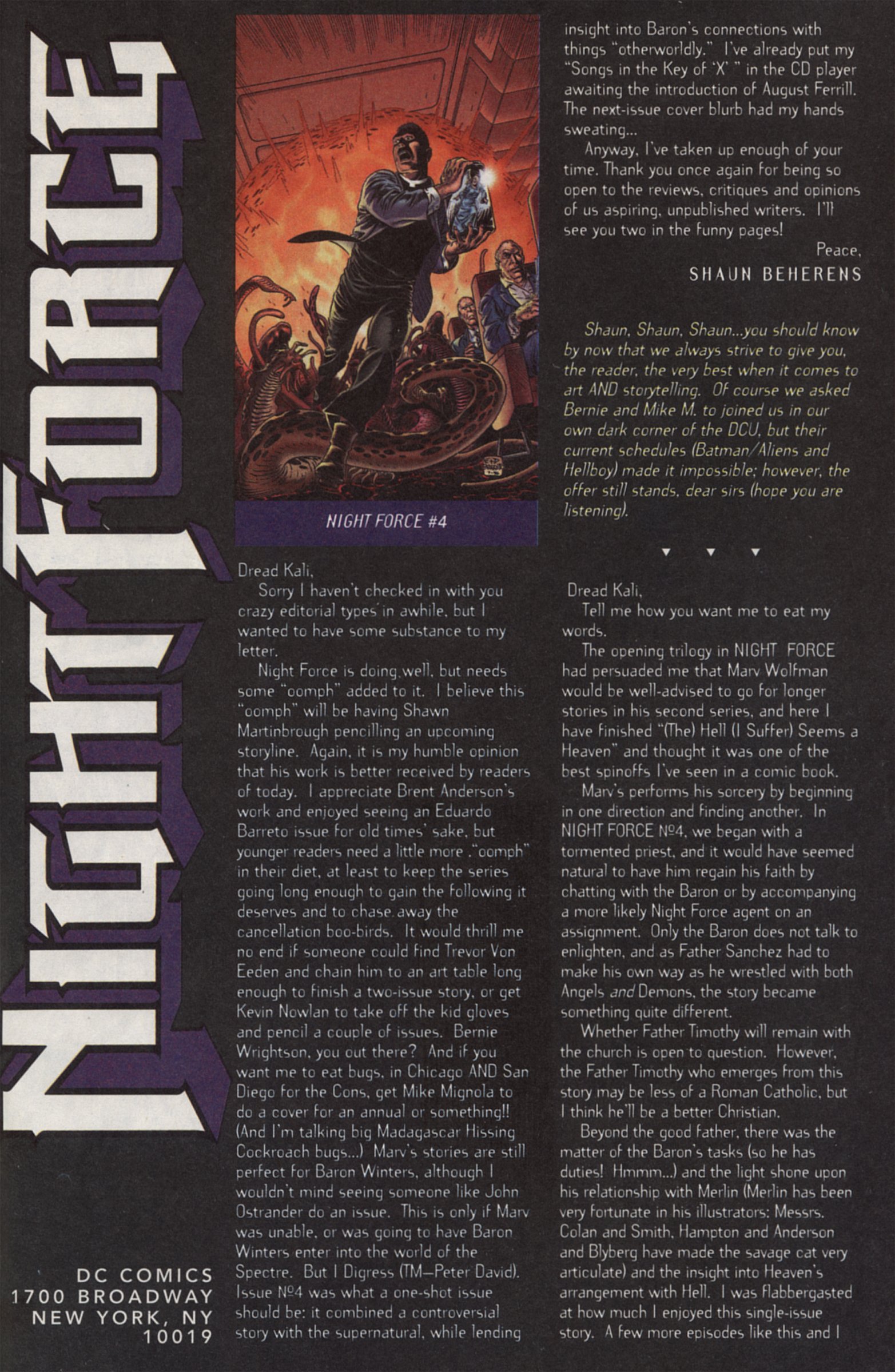 Read online Night Force comic -  Issue #8 - 24