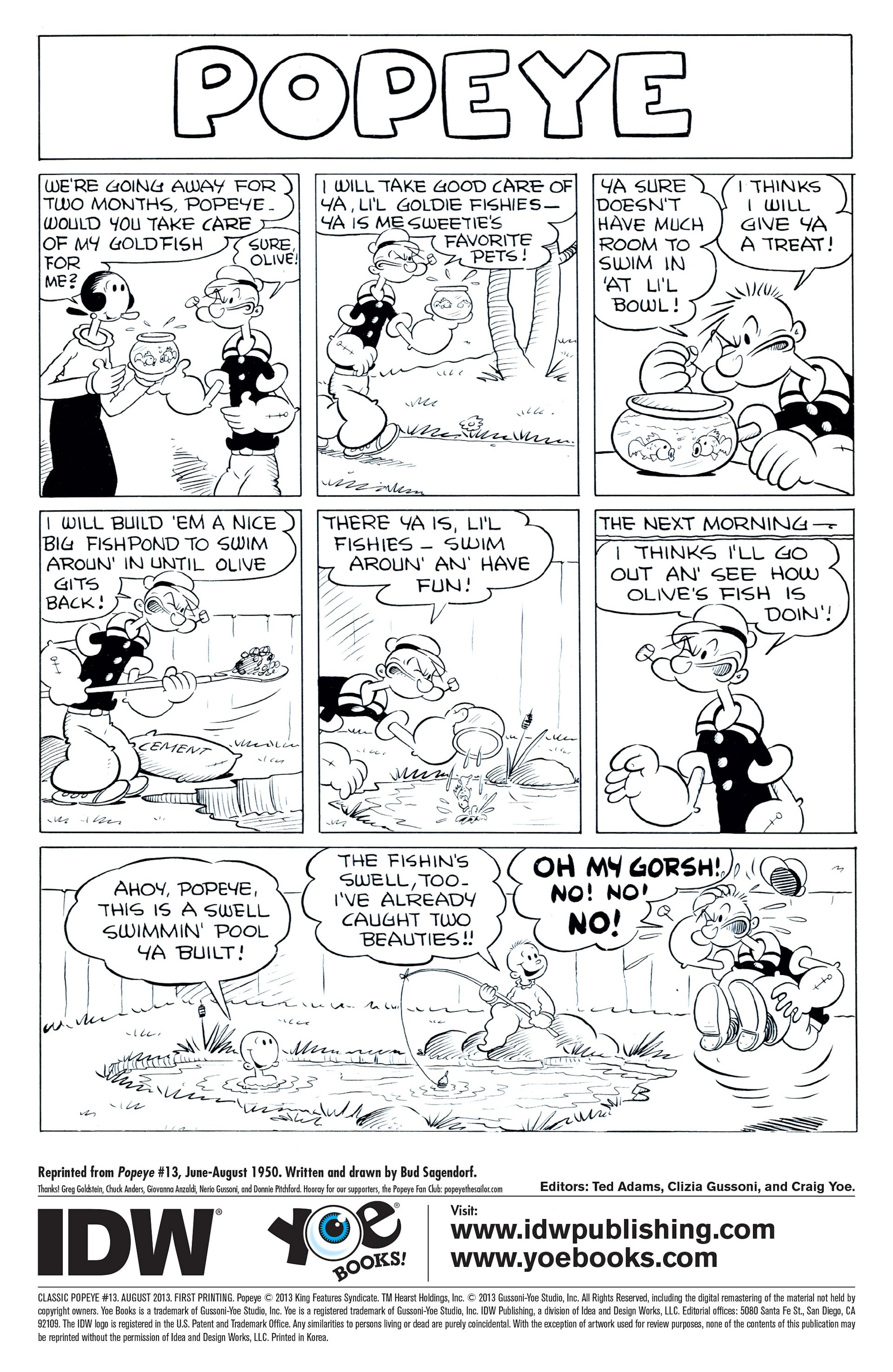 Read online Classic Popeye comic -  Issue #13 - 2