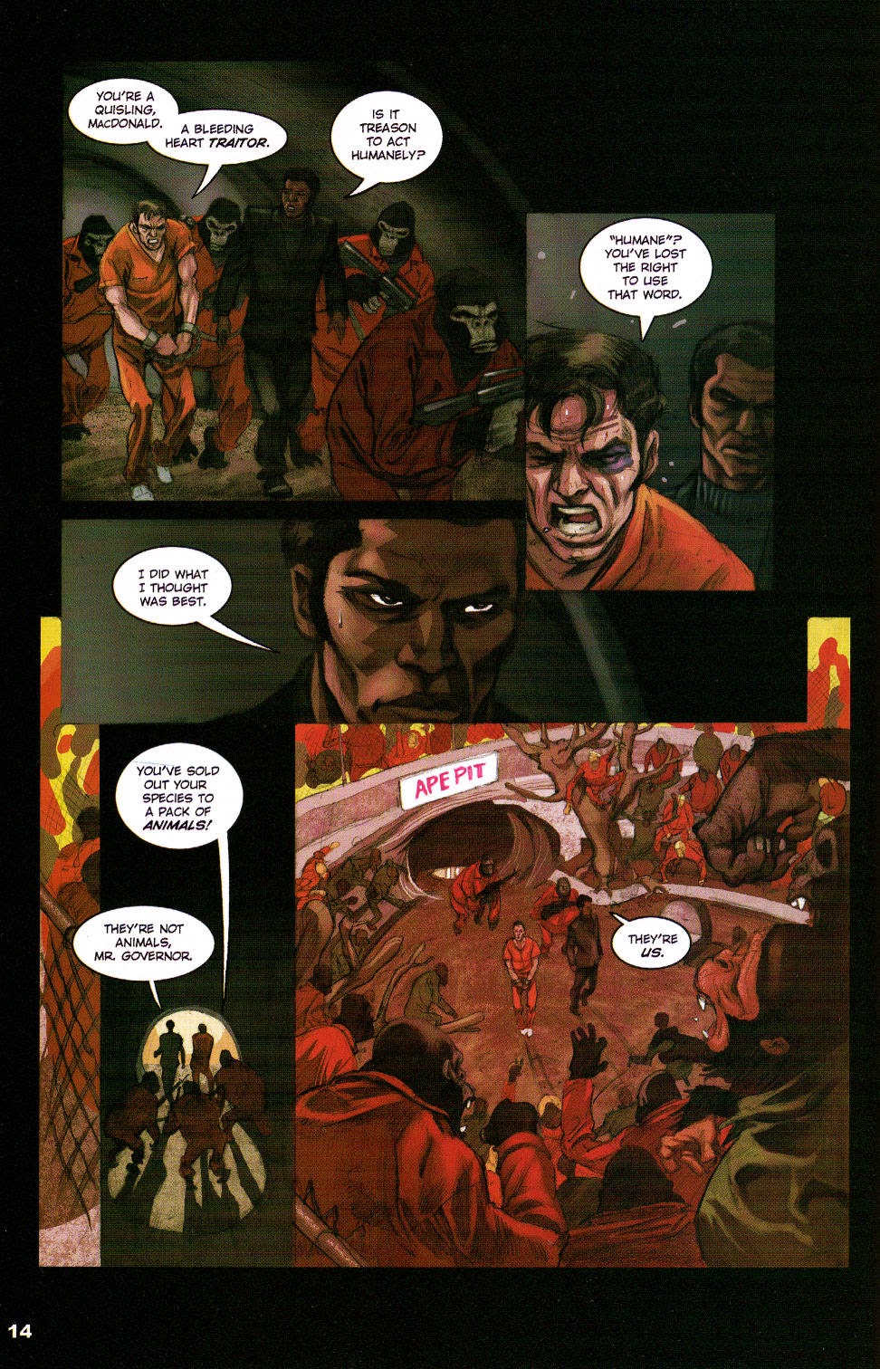 Read online Revolution on the Planet of the Apes comic -  Issue #3 - 16