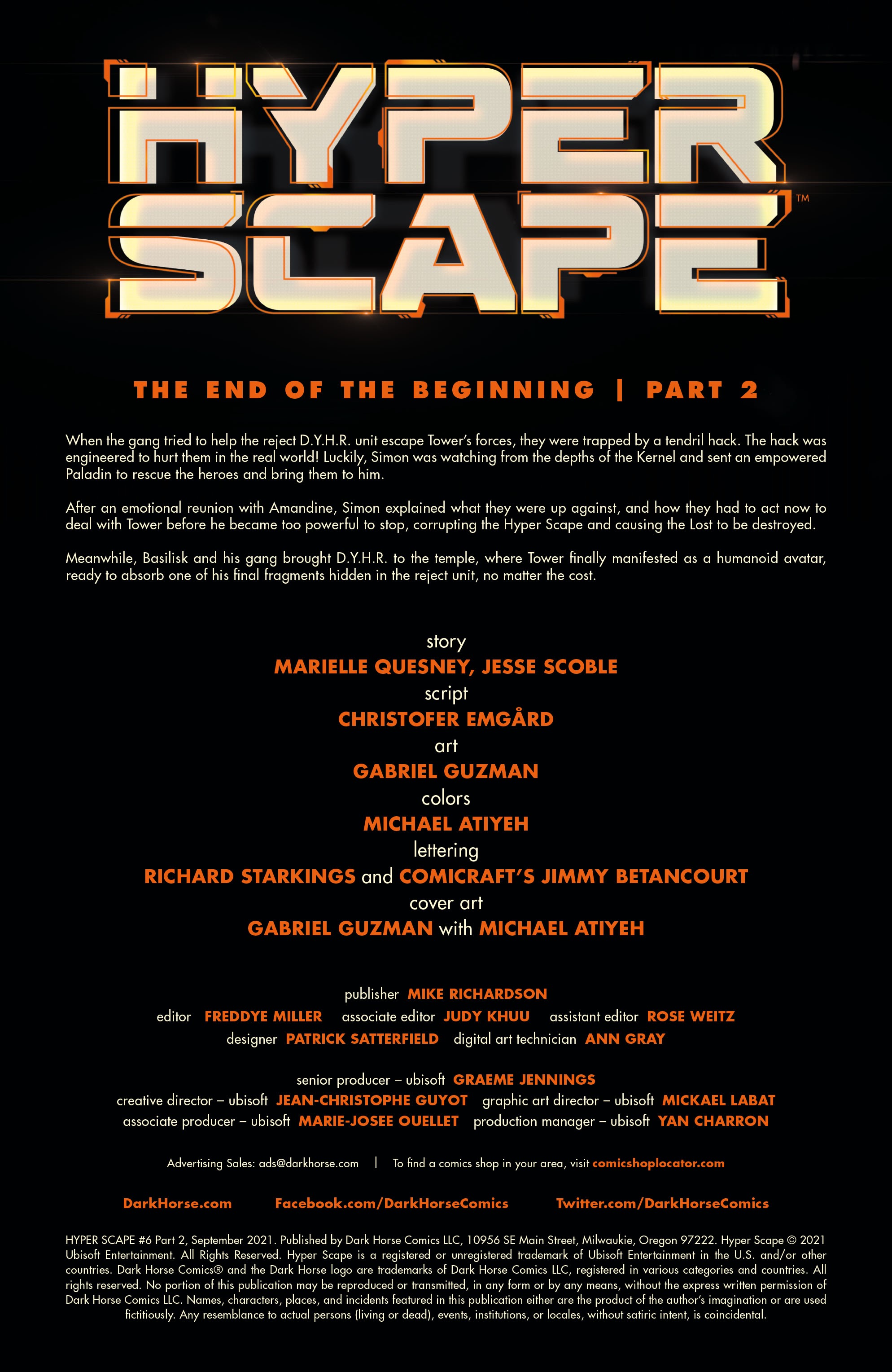 Read online HYPER SCAPE: The End of the Beginning comic -  Issue #2 - 2