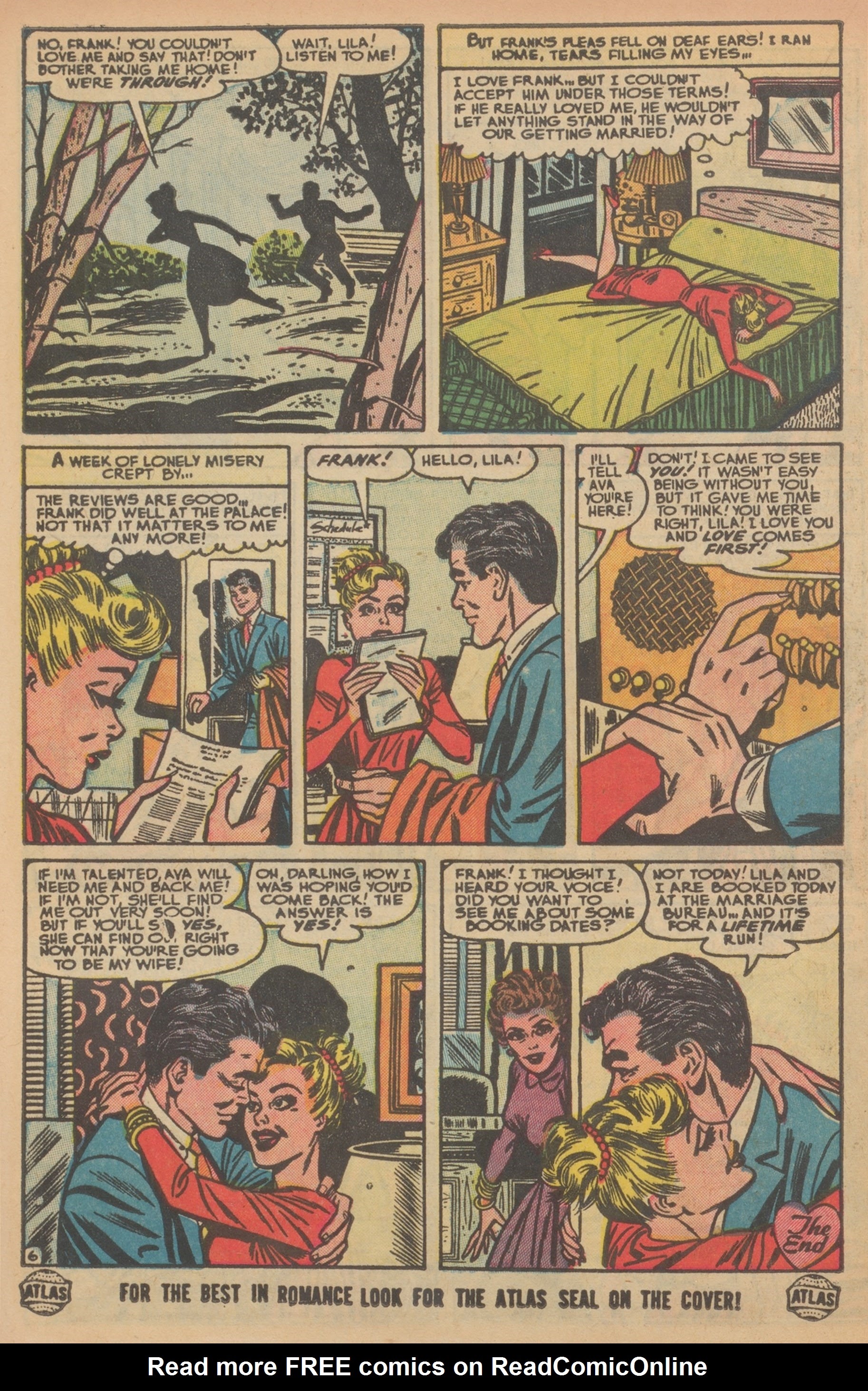 Read online Love Romances comic -  Issue #41 - 16