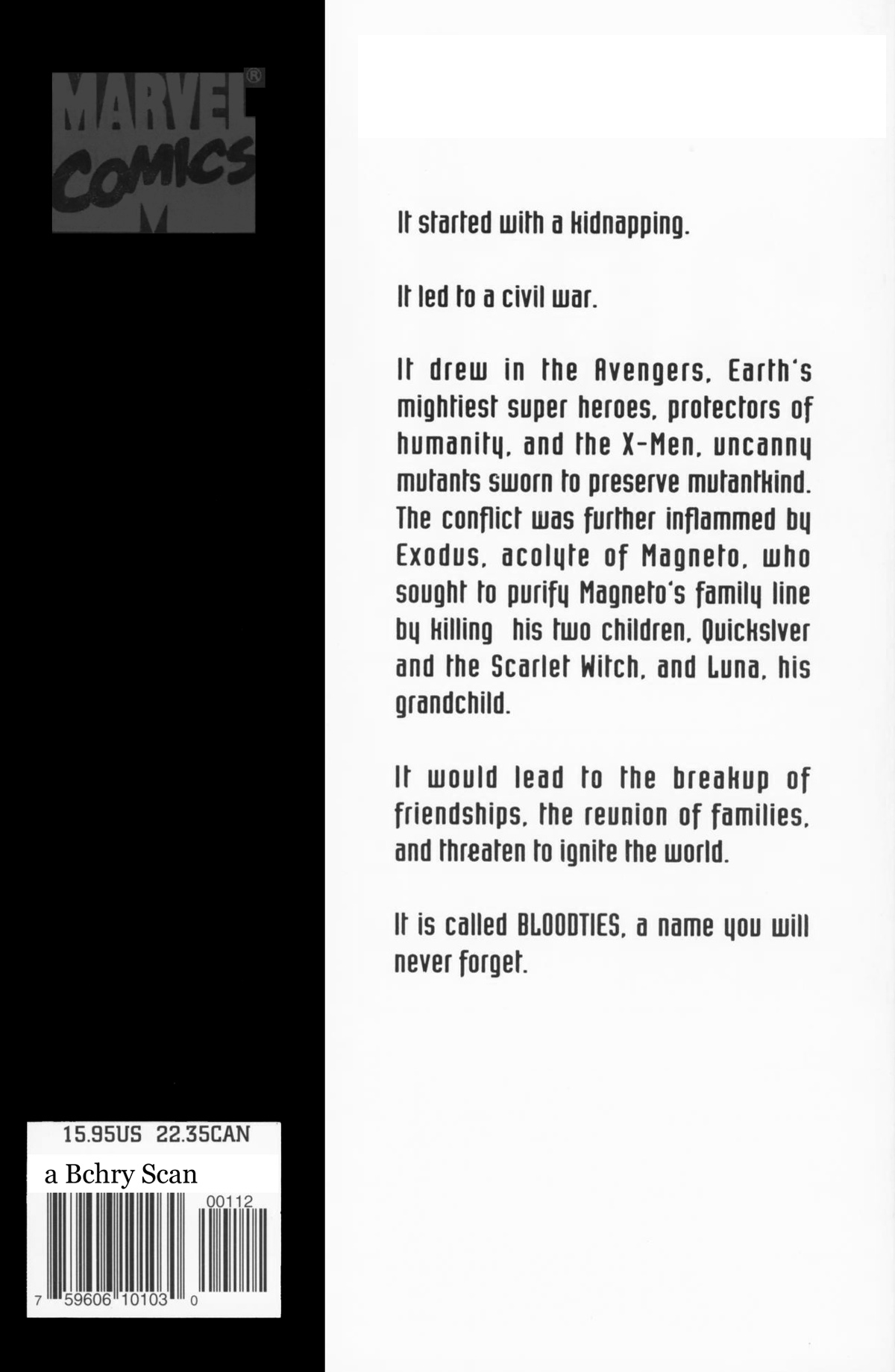 Read online Avengers/X-Men: Bloodties comic -  Issue # TPB - 130