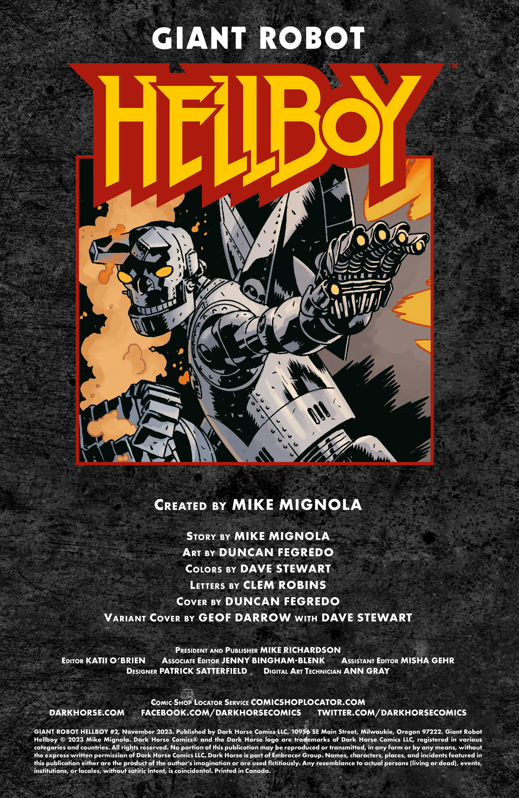 Read online Giant Robot Hellboy comic -  Issue #2 - 2