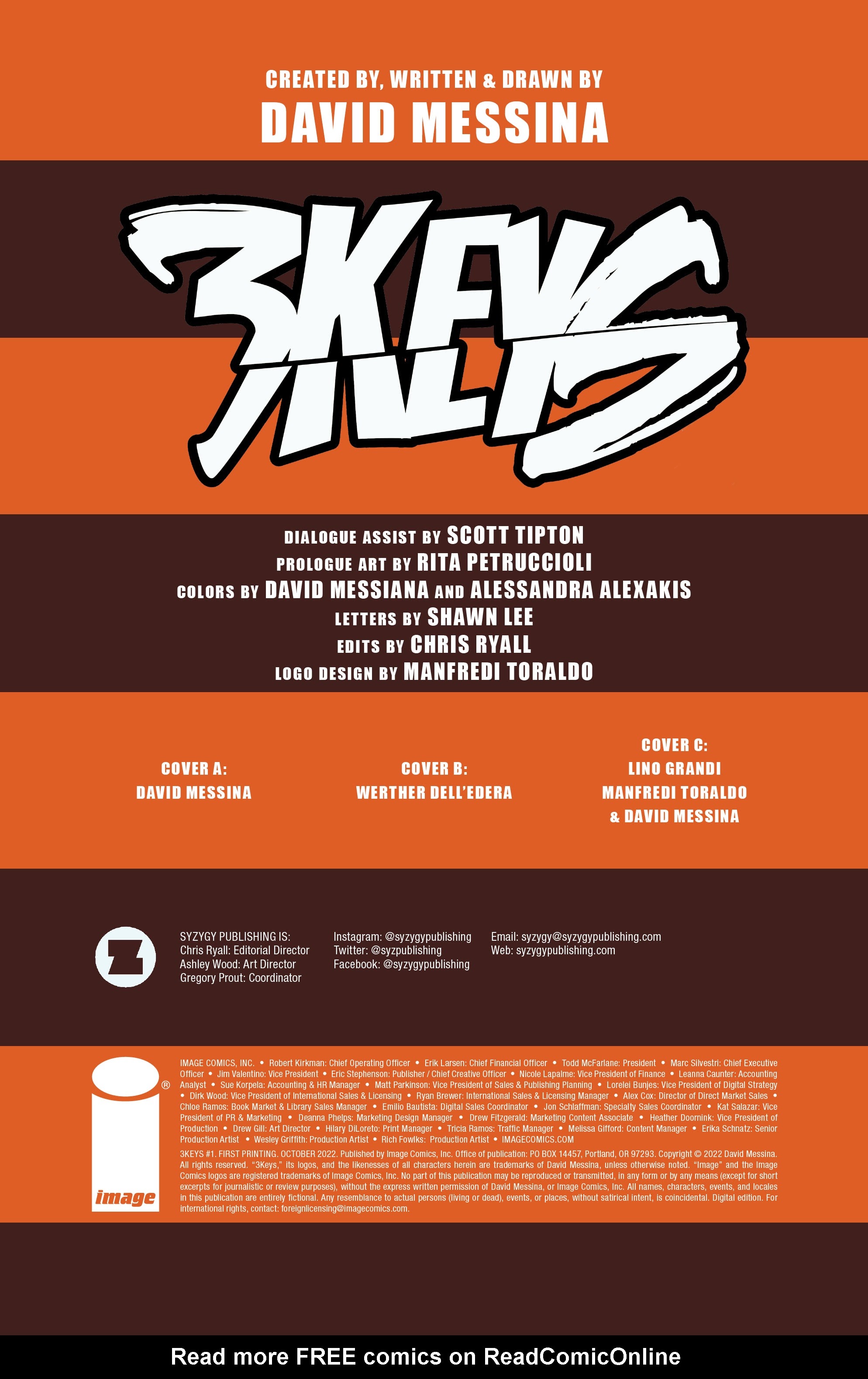 Read online 3Keys comic -  Issue #1 - 2