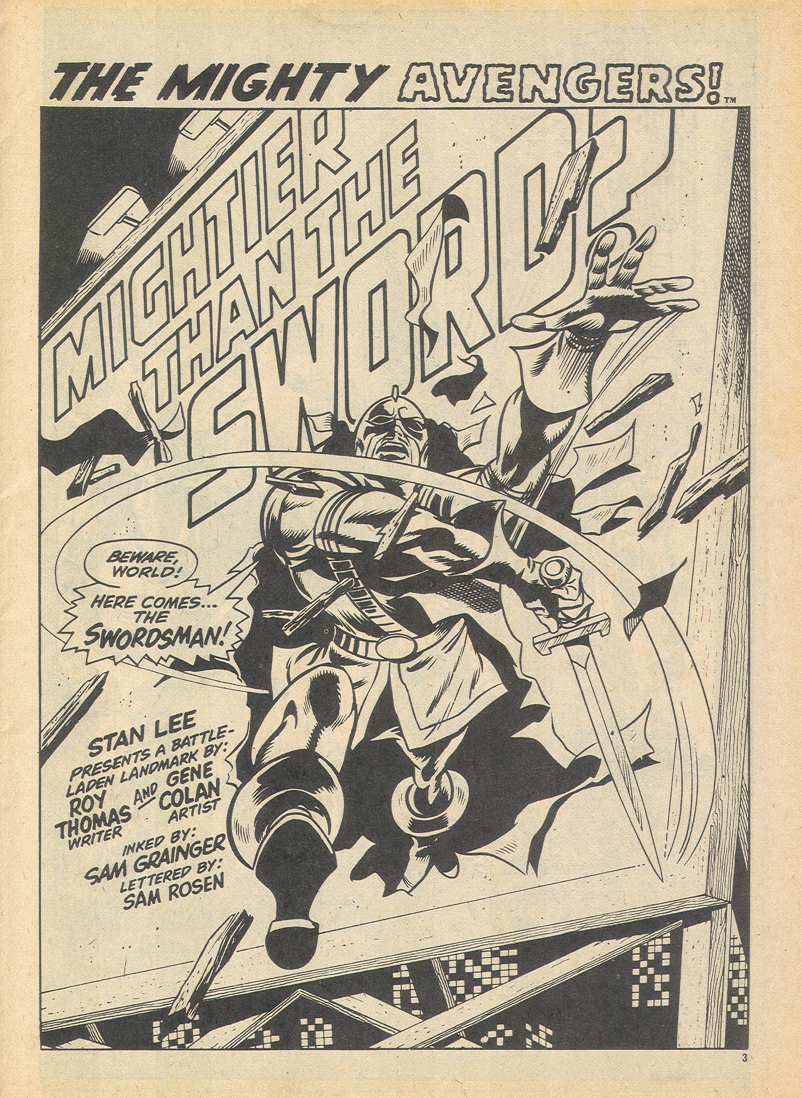 Read online The Avengers (1973) comic -  Issue #96 - 3