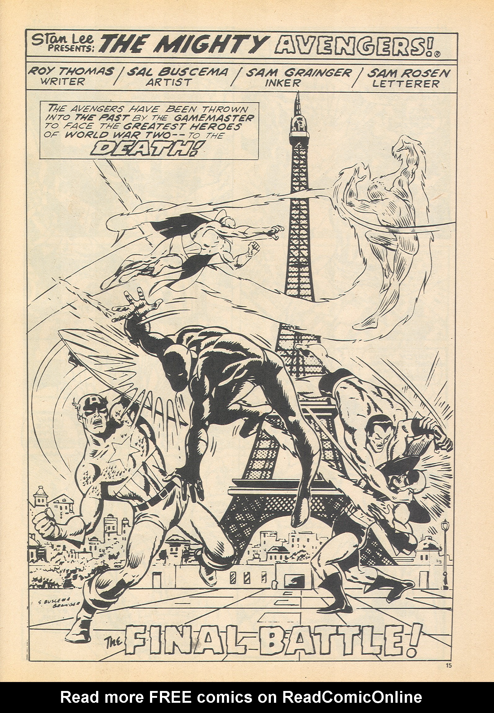 Read online The Avengers (1973) comic -  Issue #109 - 15