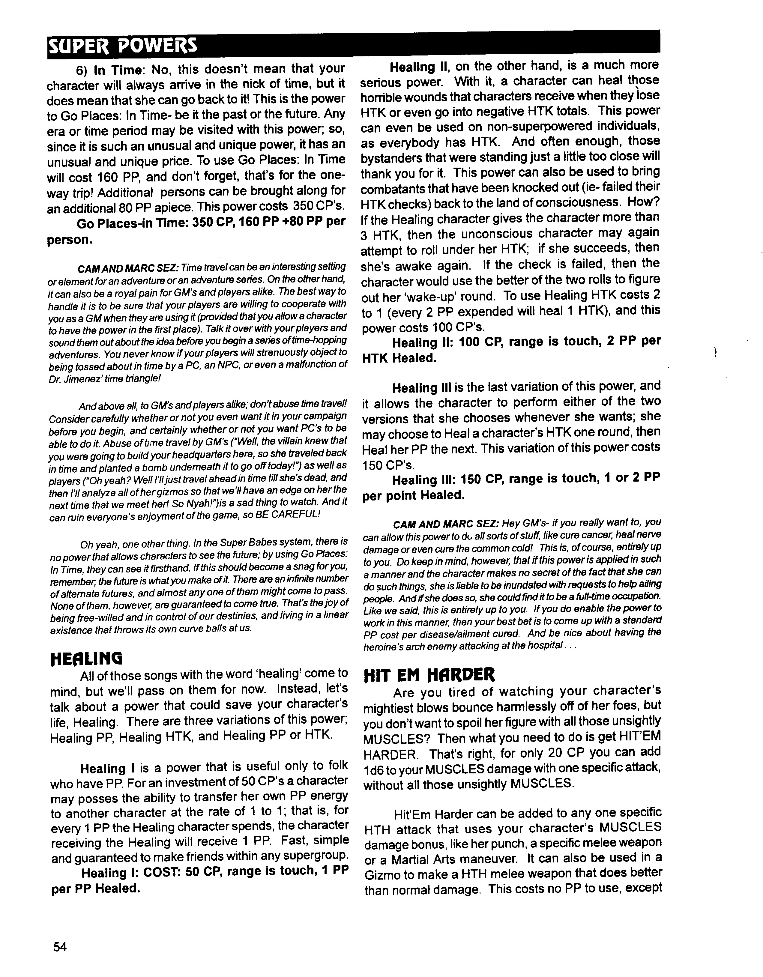 Read online Superbabes: The Femforce Role-Playing Game comic -  Issue # TPB - 56