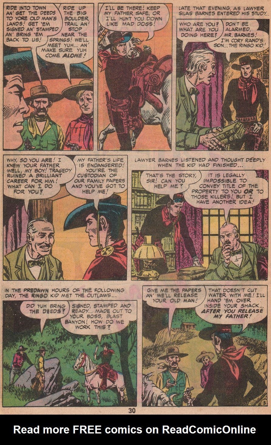 Read online Ringo Kid (1970) comic -  Issue #27 - 32