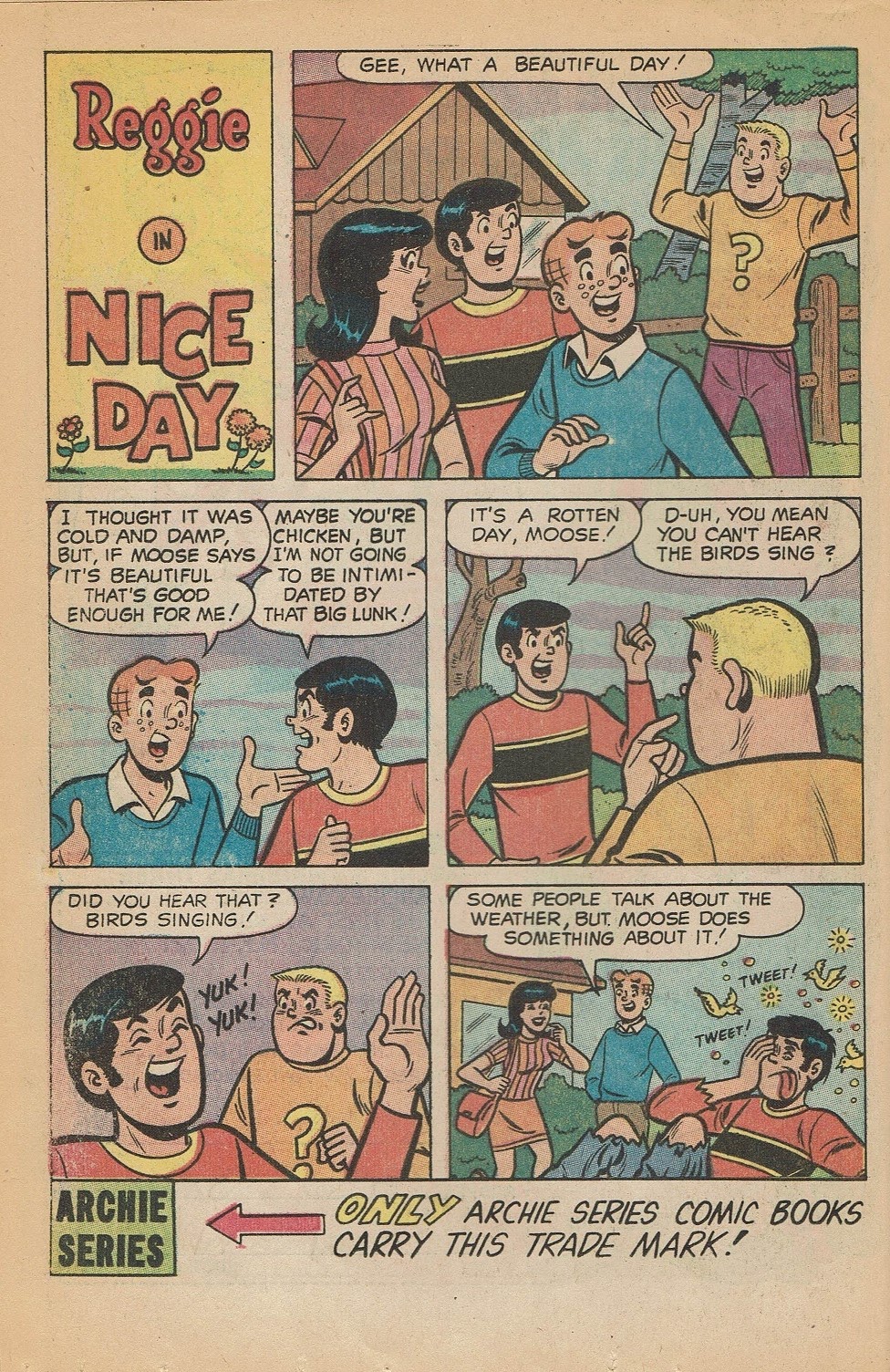 Read online Reggie's Wise Guy Jokes comic -  Issue #20 - 16