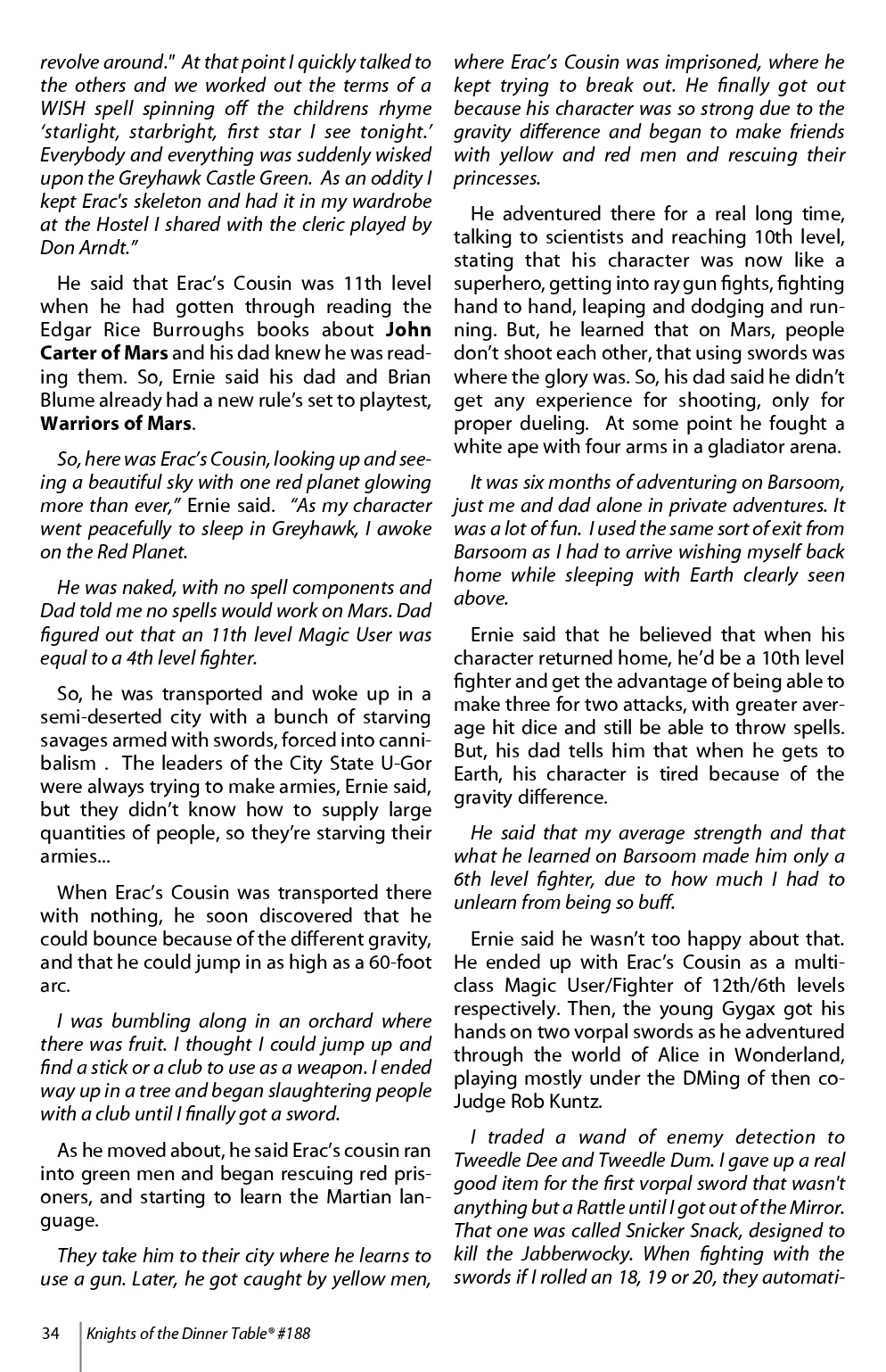 Read online Knights of the Dinner Table comic -  Issue #188 - 36