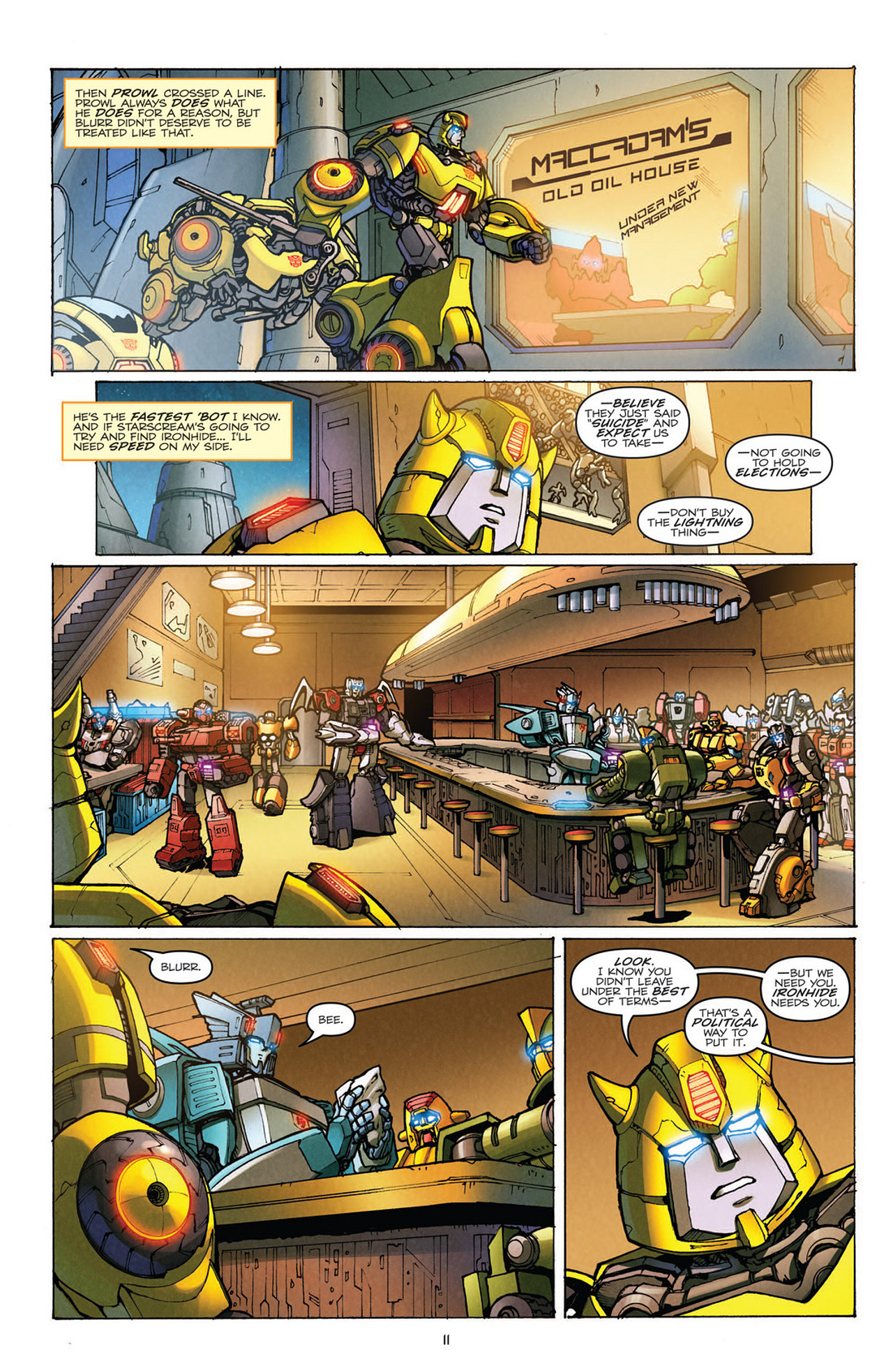 Read online Transformers: Robots In Disguise (2012) comic -  Issue #9 - 14