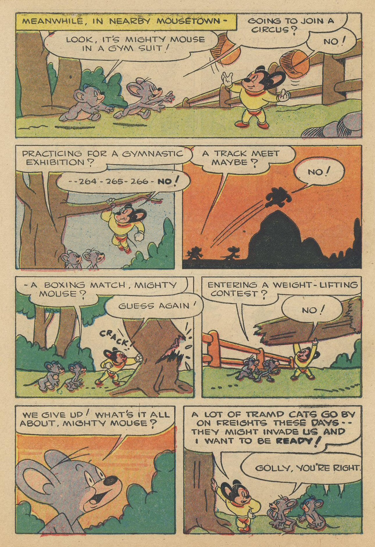 Read online Paul Terry's Mighty Mouse Comics comic -  Issue #45 - 22