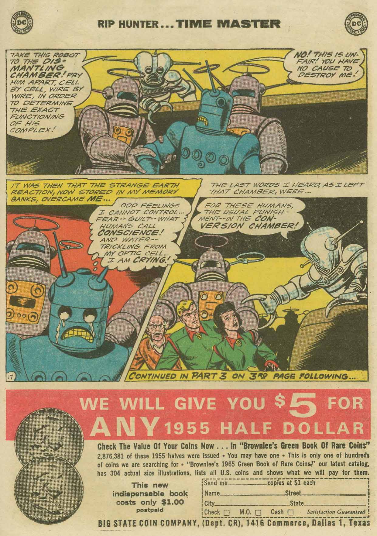 Read online Rip Hunter...Time Master comic -  Issue #27 - 21