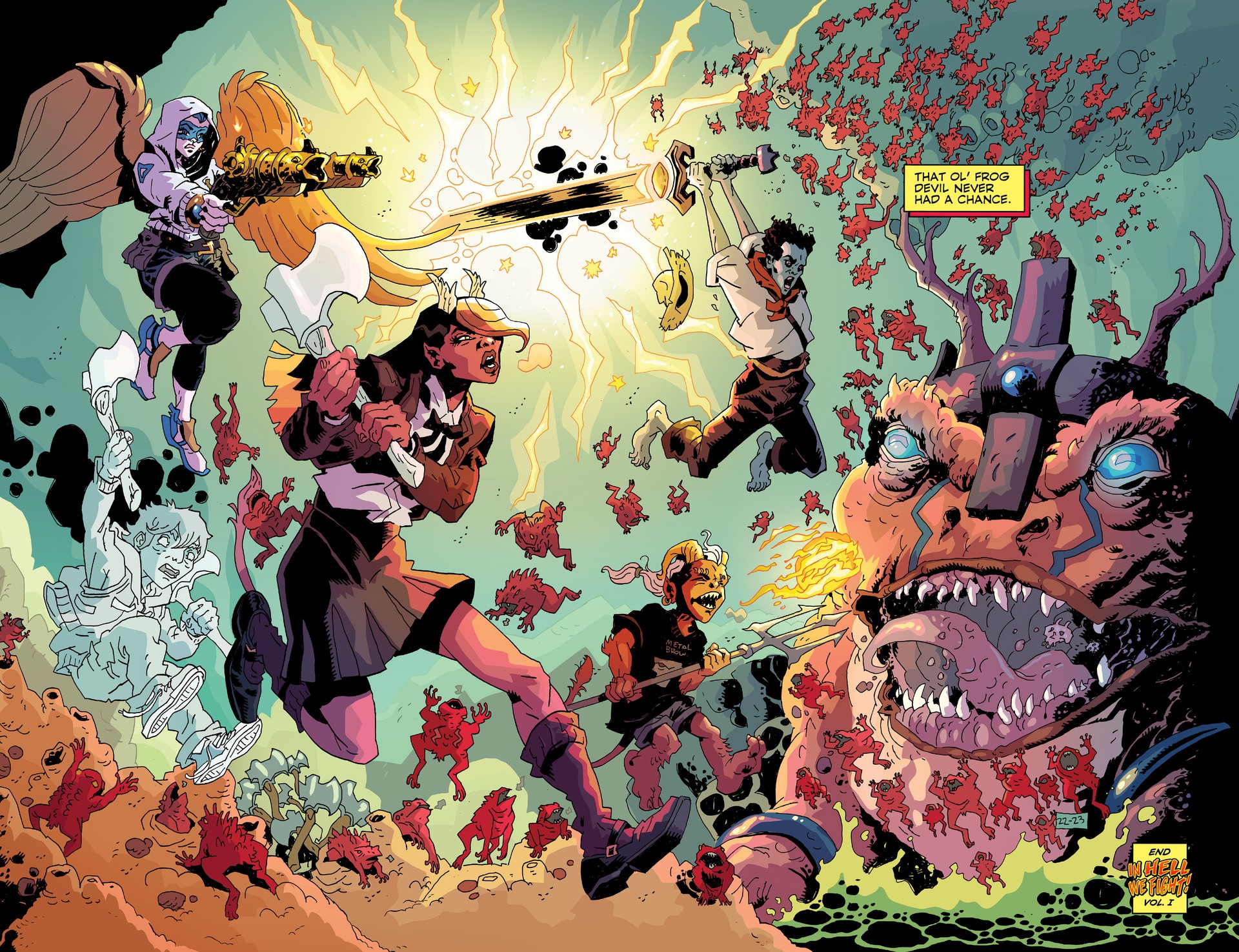 Read online In Hell We Fight! comic -  Issue #5 - 24