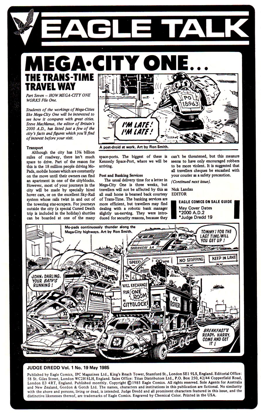 Read online Judge Dredd (1983) comic -  Issue #19 - 2