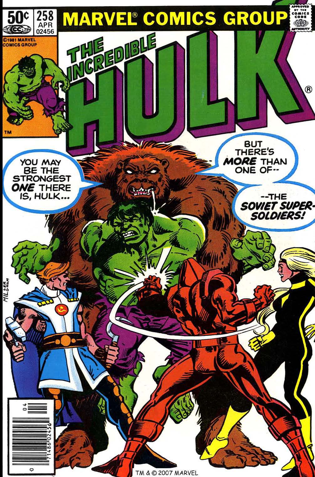 Read online The Incredible Hulk (1968) comic -  Issue #258 - 1