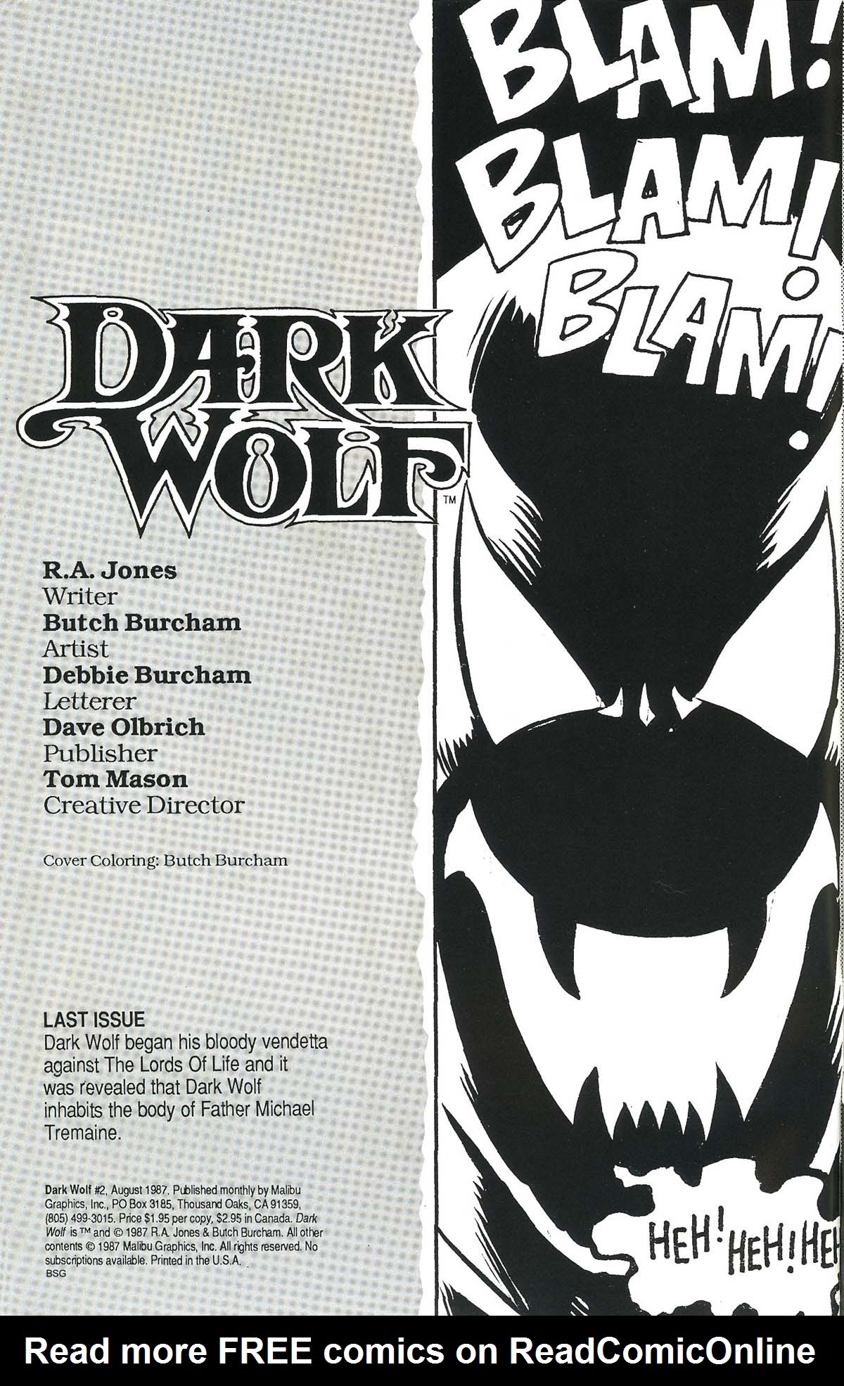 Read online Dark Wolf comic -  Issue #2 - 2