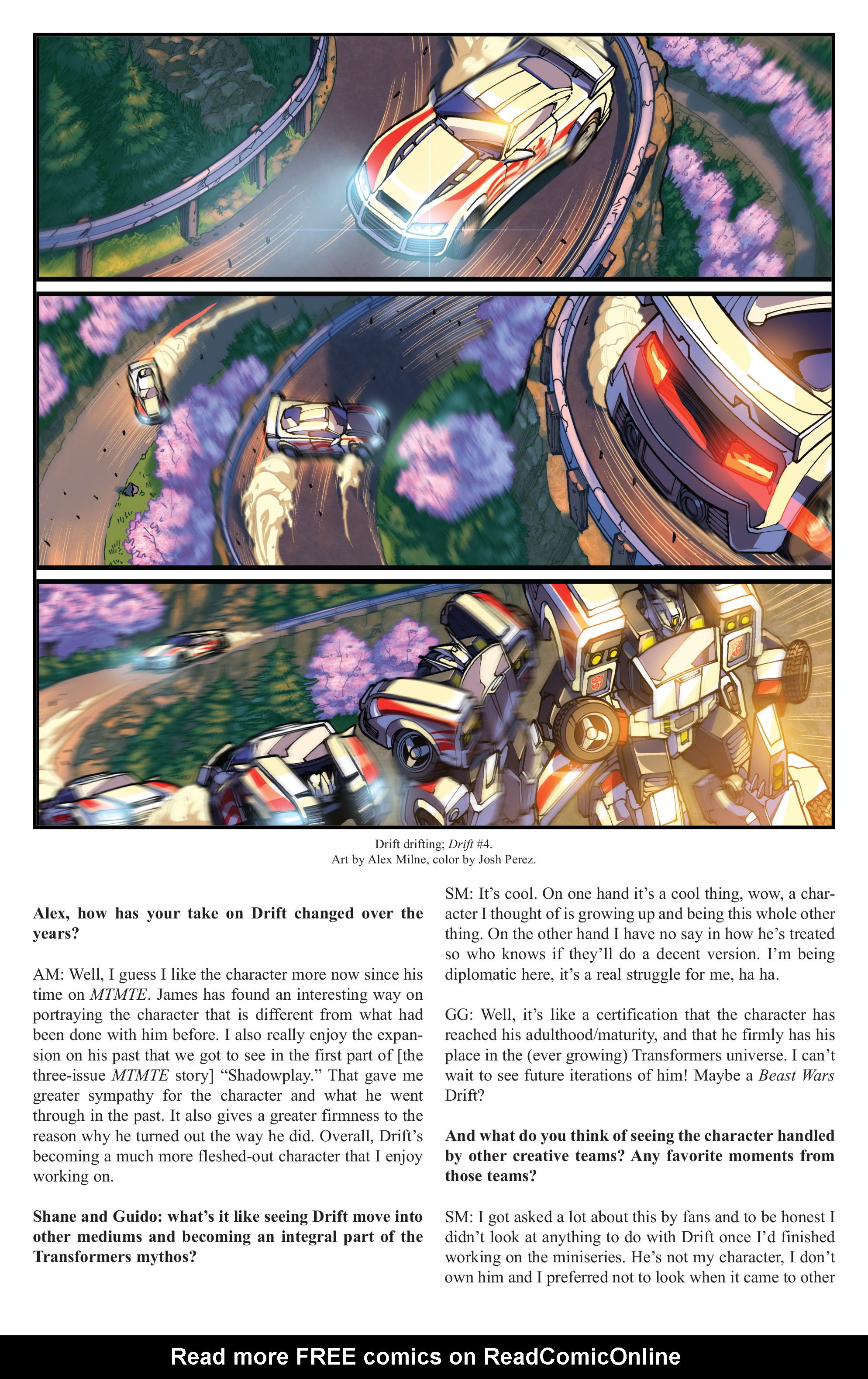 Read online The Transformers Spotlight: Drift Director's Cut comic -  Issue # Full - 37