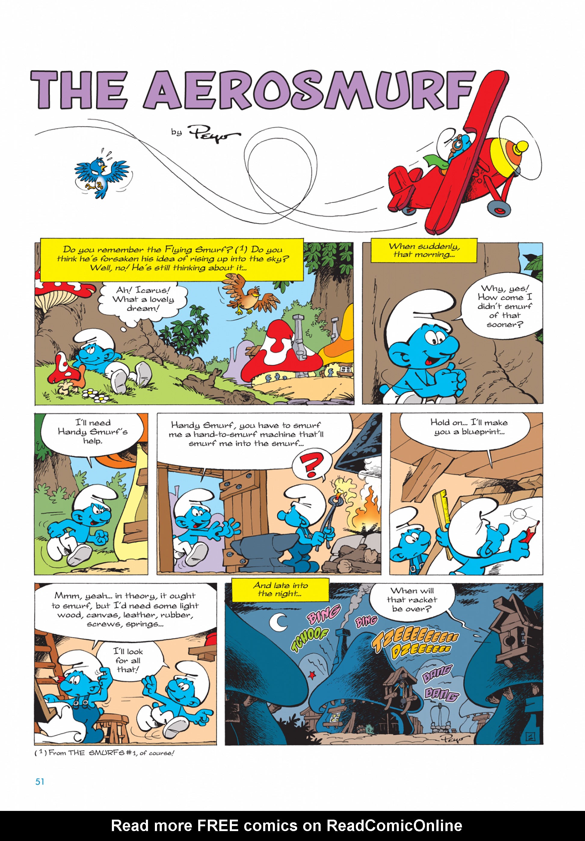 Read online The Smurfs comic -  Issue #26 - 51