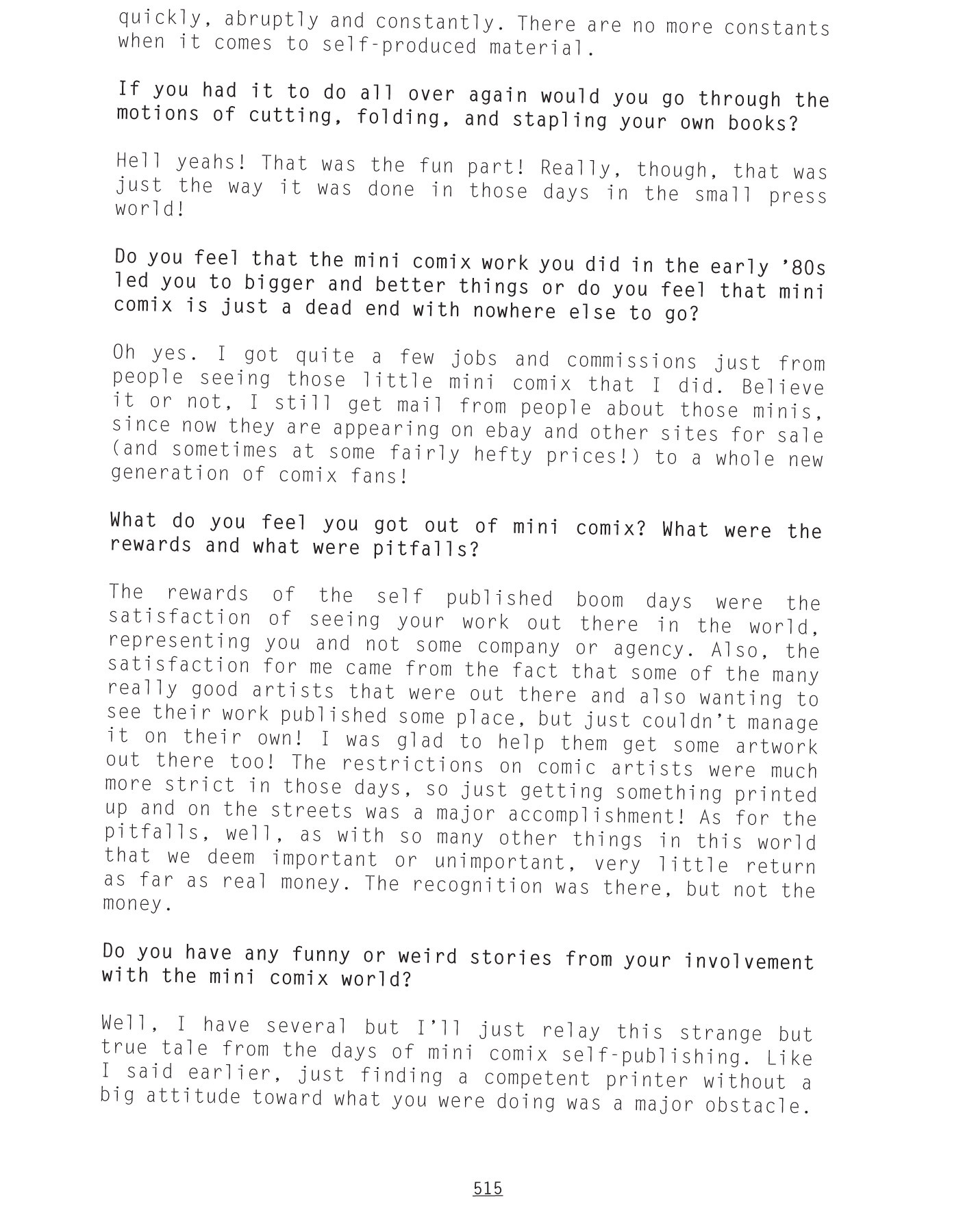 Read online NEWAVE! The Underground Mini Comix of the 1980's comic -  Issue # TPB (Part 5) - 95
