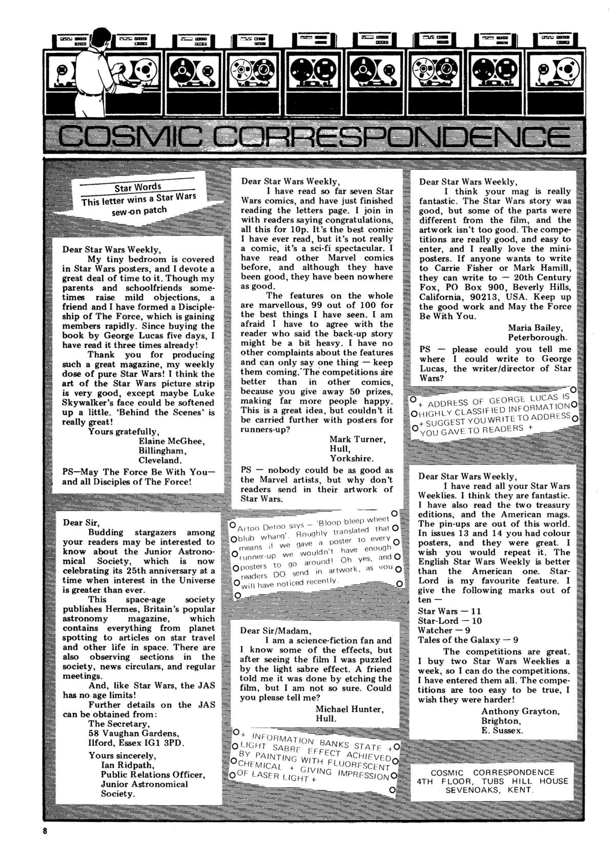 Read online Star Wars Weekly comic -  Issue #25 - 8