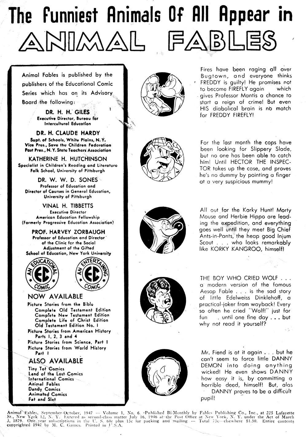 Read online Animal Fables comic -  Issue #6 - 2