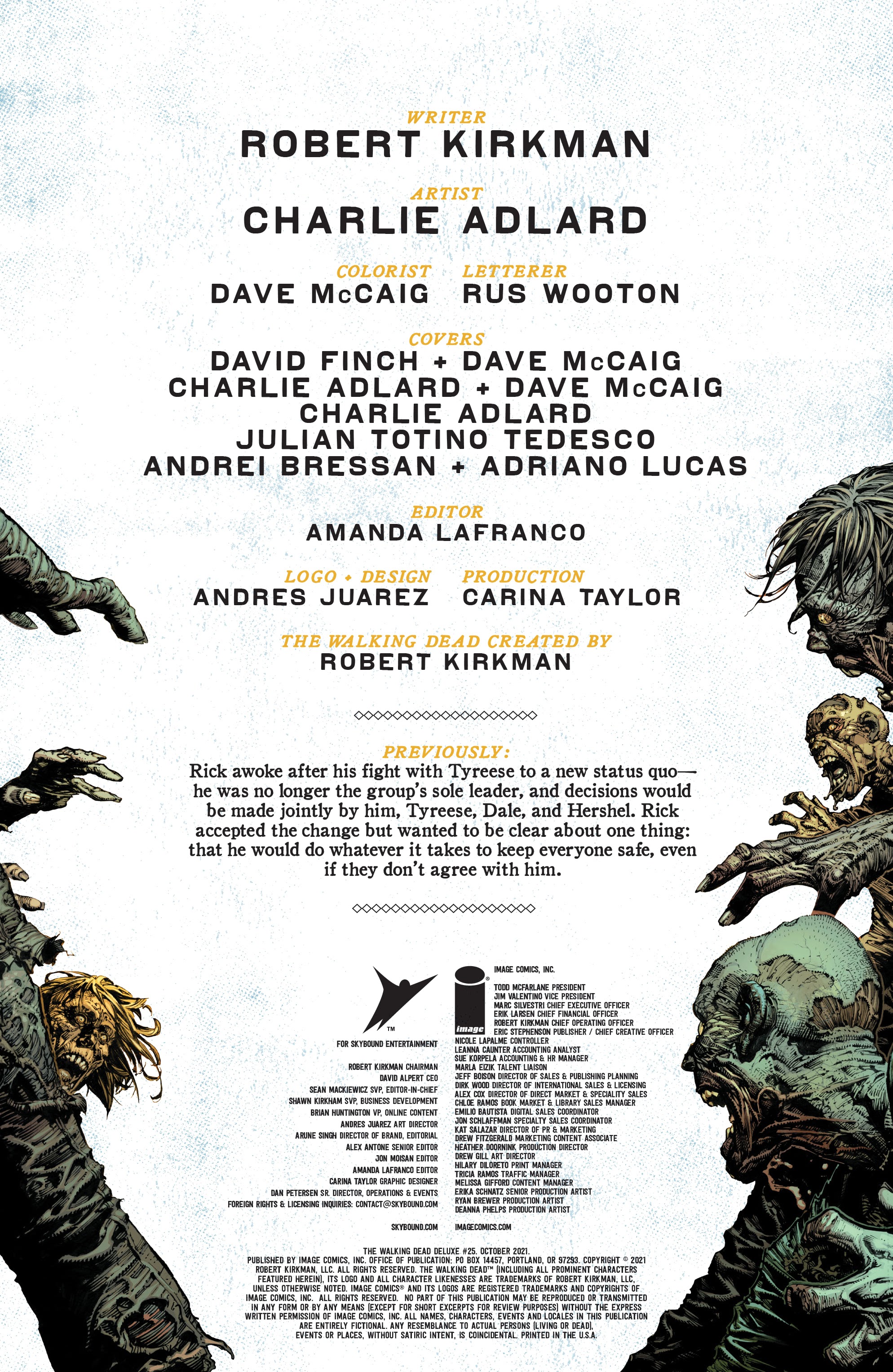 Read online The Walking Dead Deluxe comic -  Issue #25 - 2