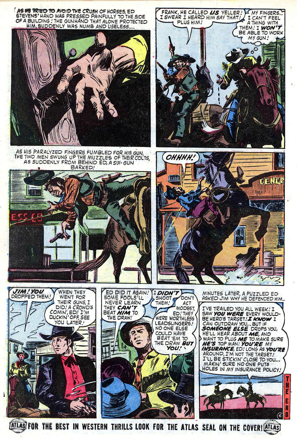 Read online Western Outlaws (1954) comic -  Issue #5 - 16