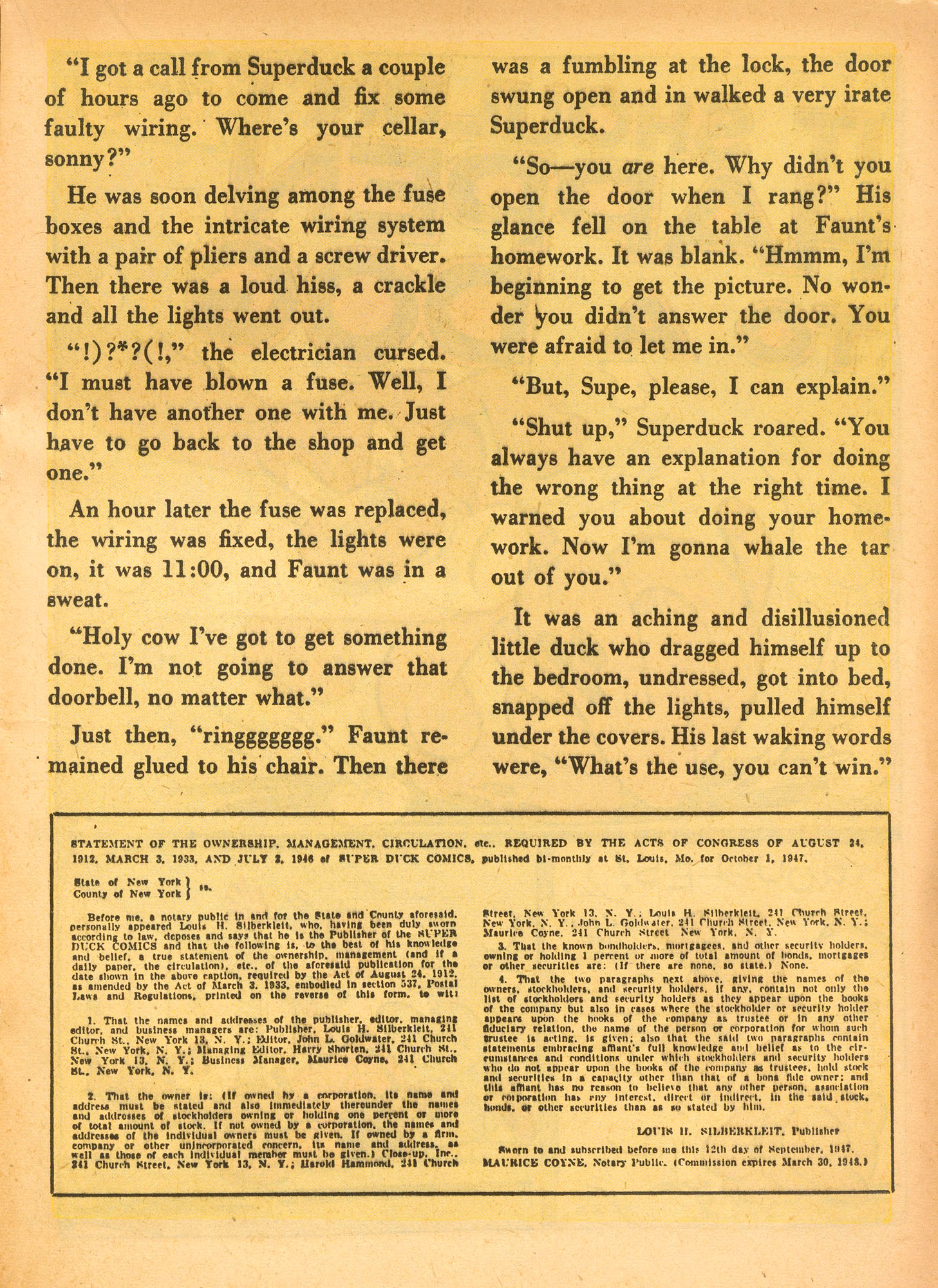 Read online Super Duck Comics comic -  Issue #19 - 25