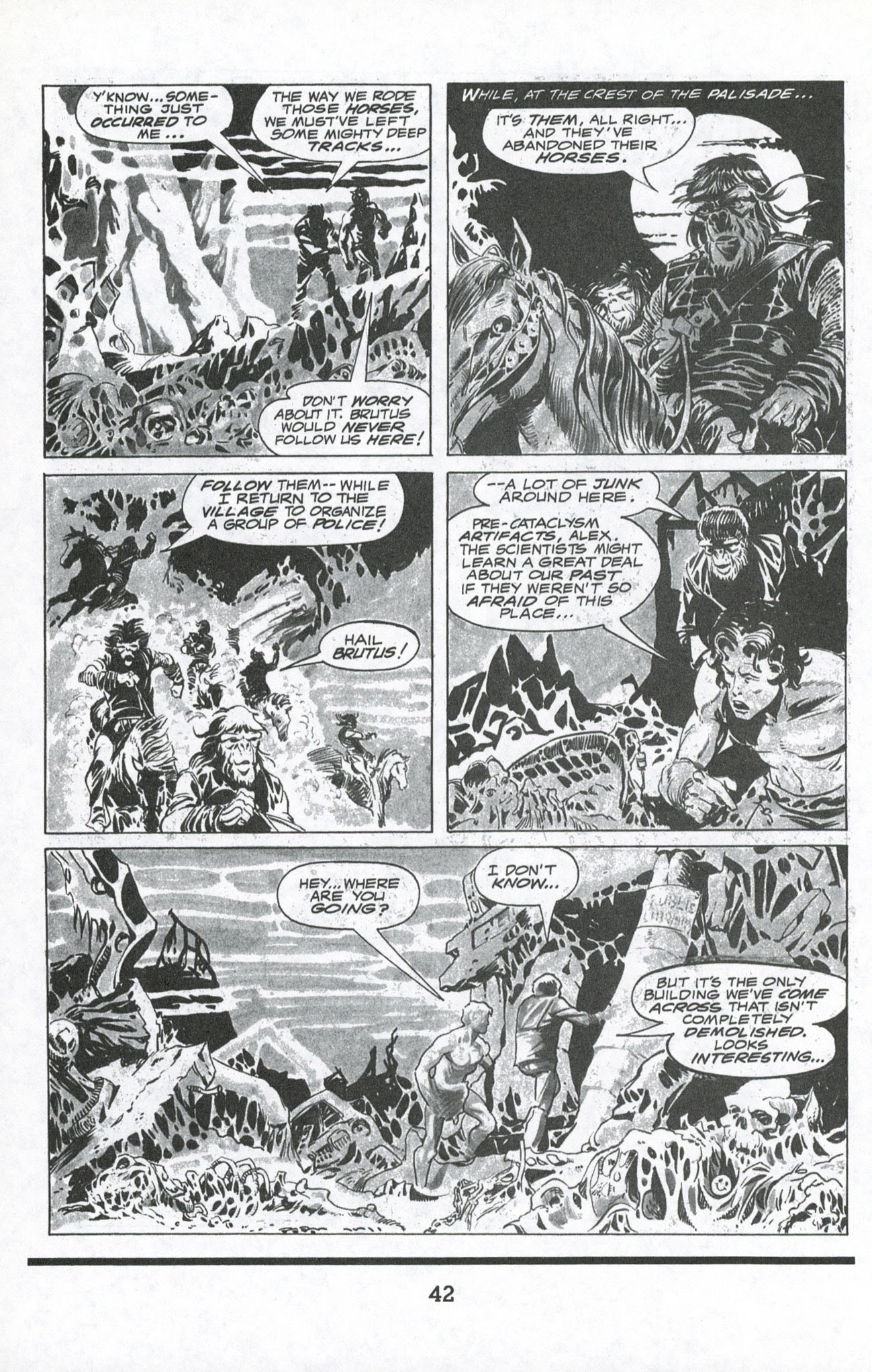 Read online Terror on the Planet of the Apes comic -  Issue #2 - 22