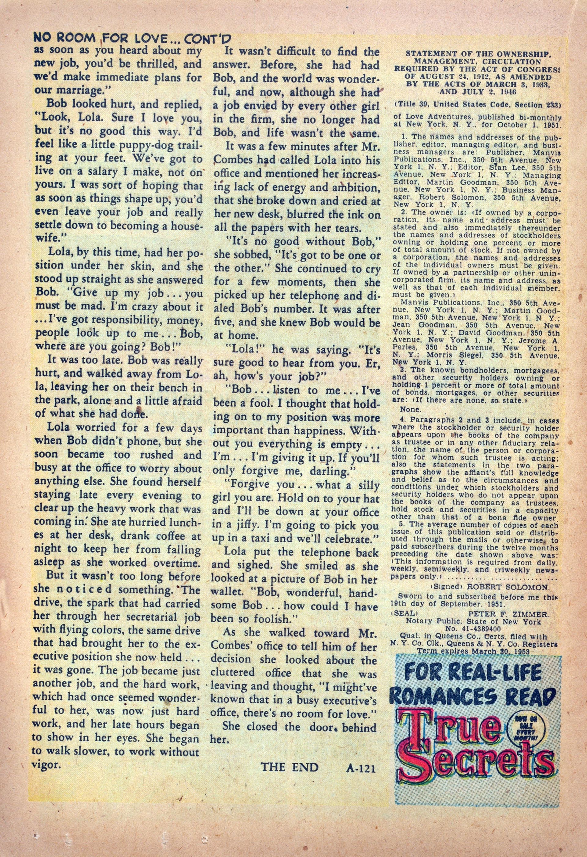 Read online Love Adventures comic -  Issue #11 - 20