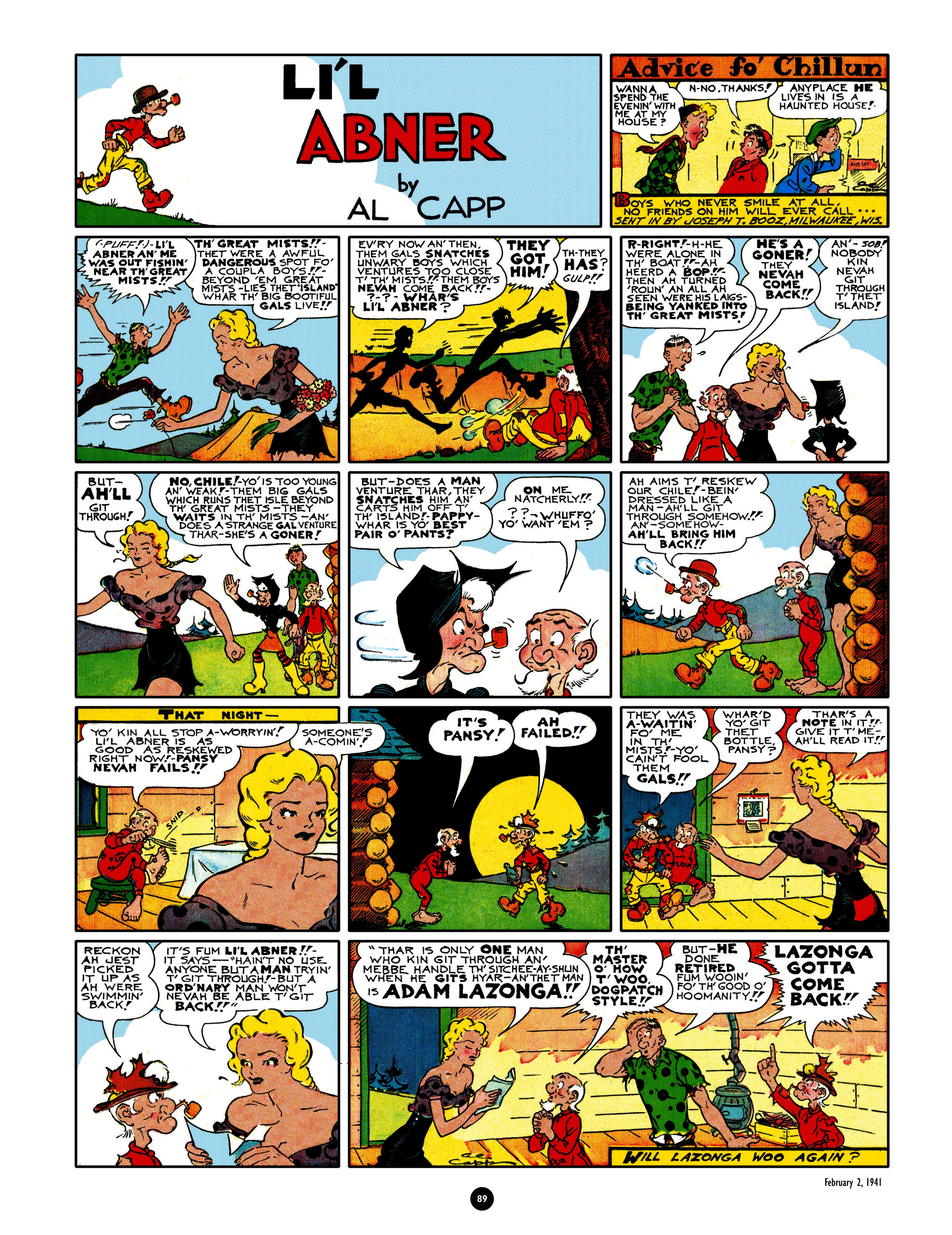 Read online Al Capp's Li'l Abner Complete Daily & Color Sunday Comics comic -  Issue # TPB 4 (Part 1) - 90