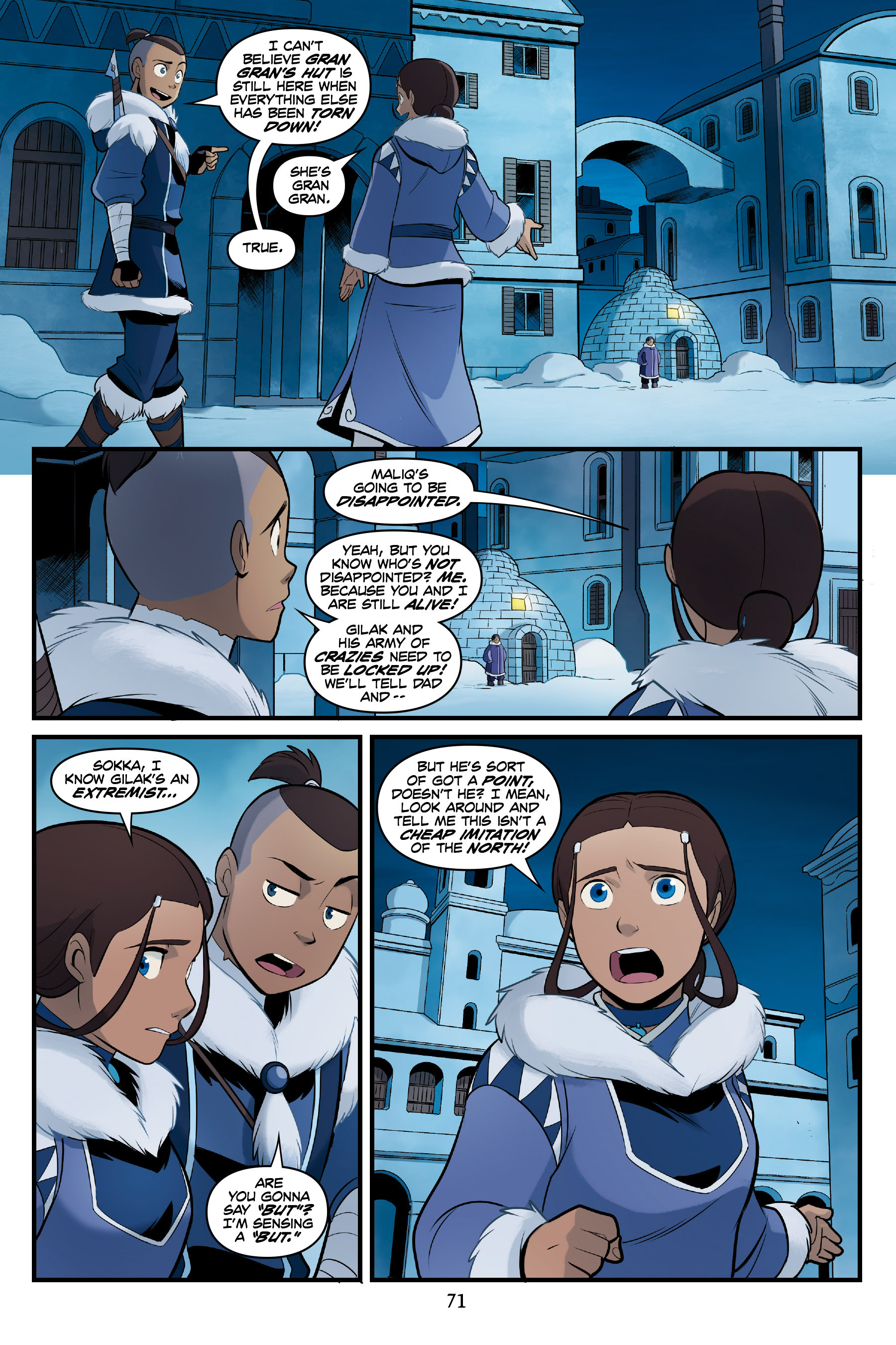 Read online Nickelodeon Avatar: The Last Airbender - North and South comic -  Issue #1 - 70