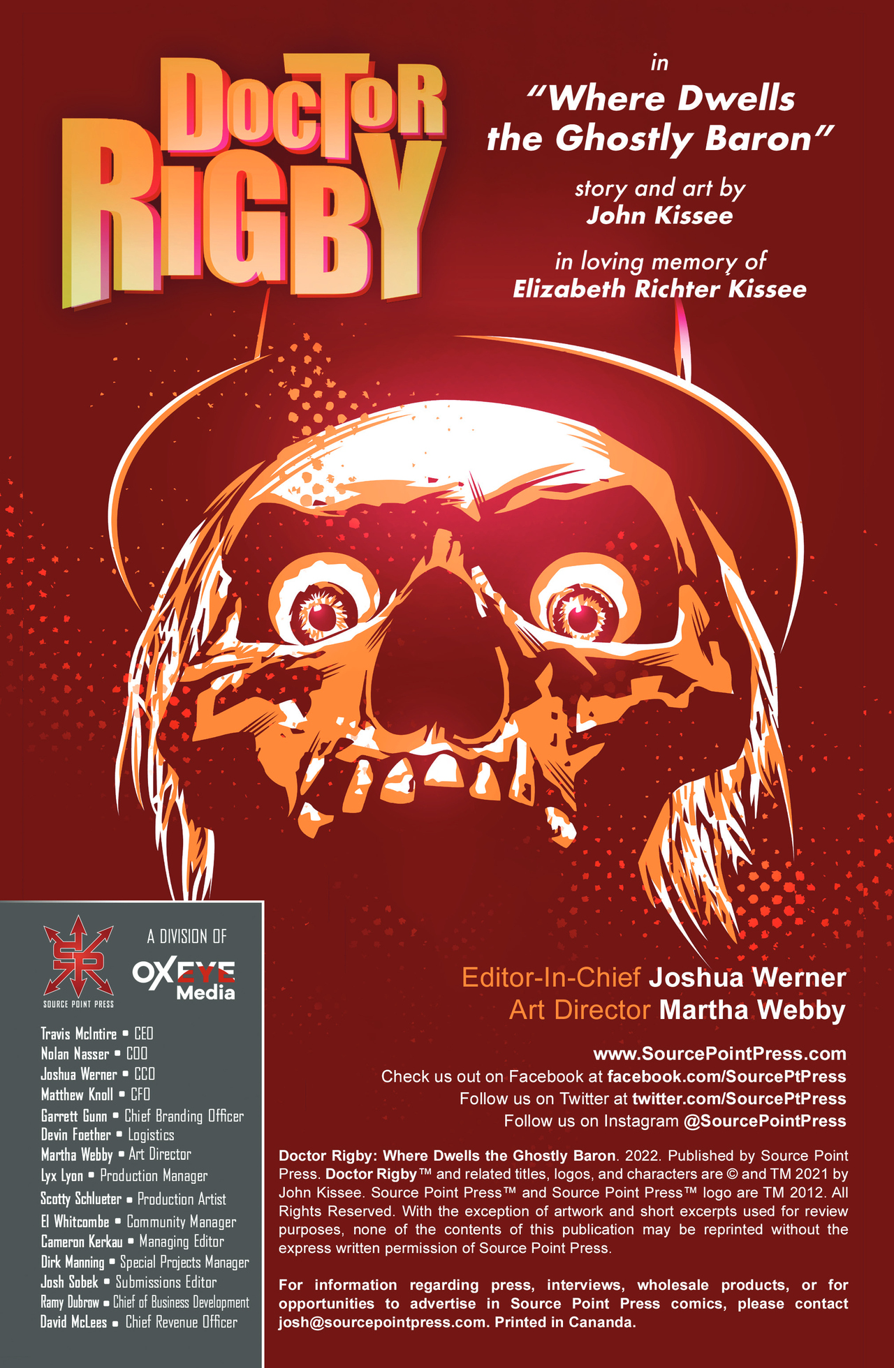 Read online Doctor Rigby: Where Dwells the Ghostly Baron comic -  Issue # Full - 2