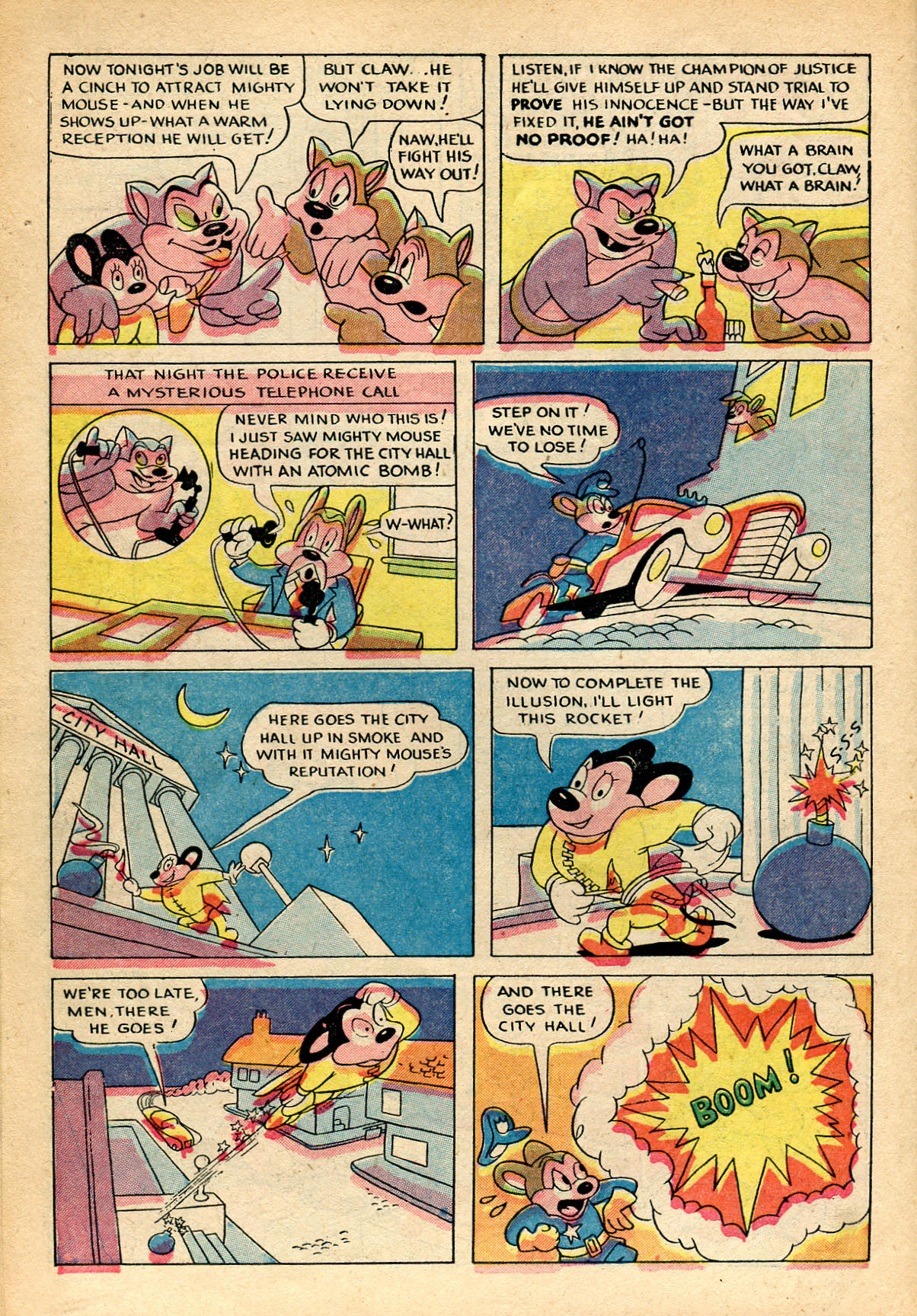 Read online Paul Terry's Mighty Mouse Comics comic -  Issue #20 - 22