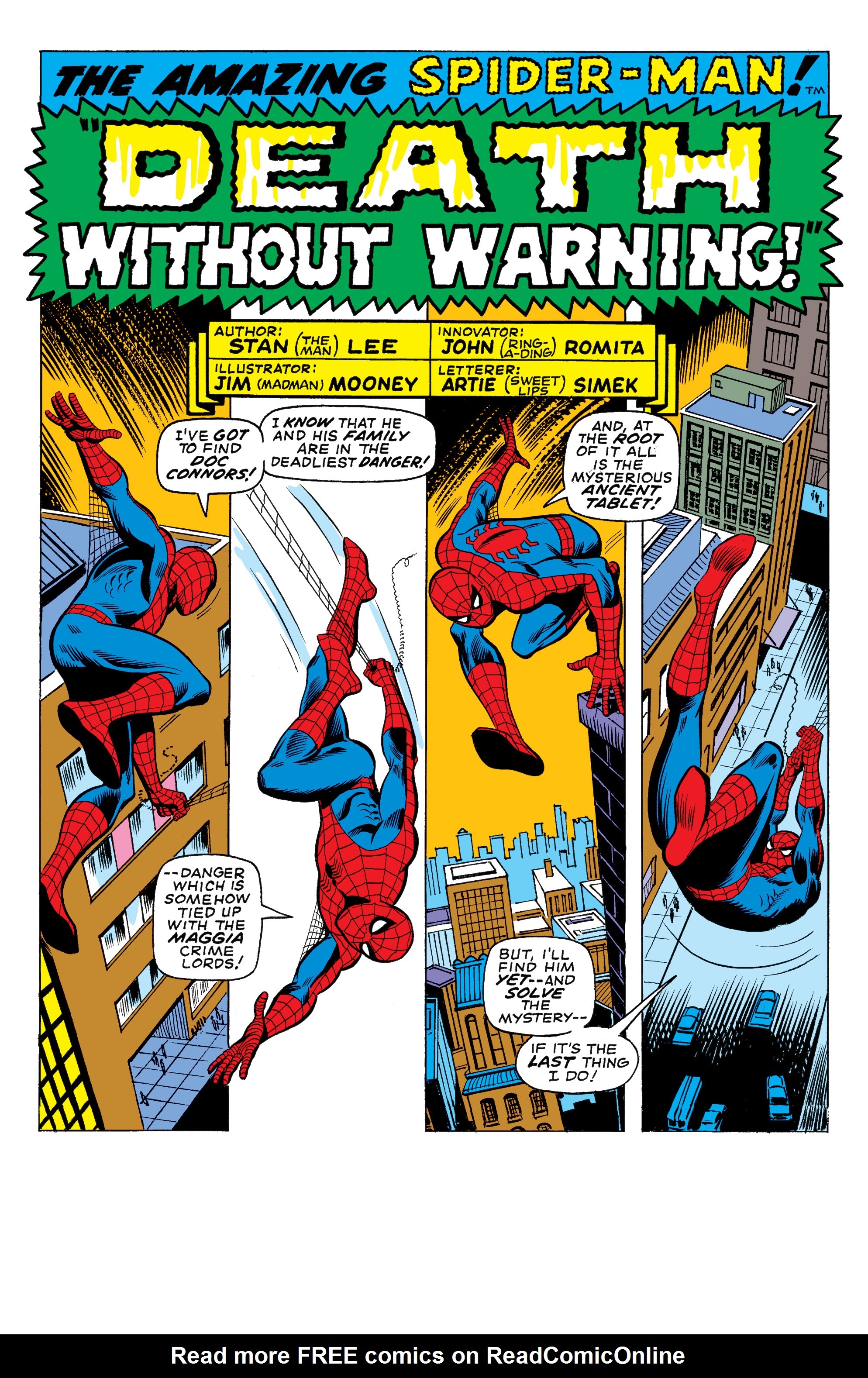 Read online Amazing Spider-Man Epic Collection comic -  Issue # The Secret of the Petrified Tablet (Part 3) - 2