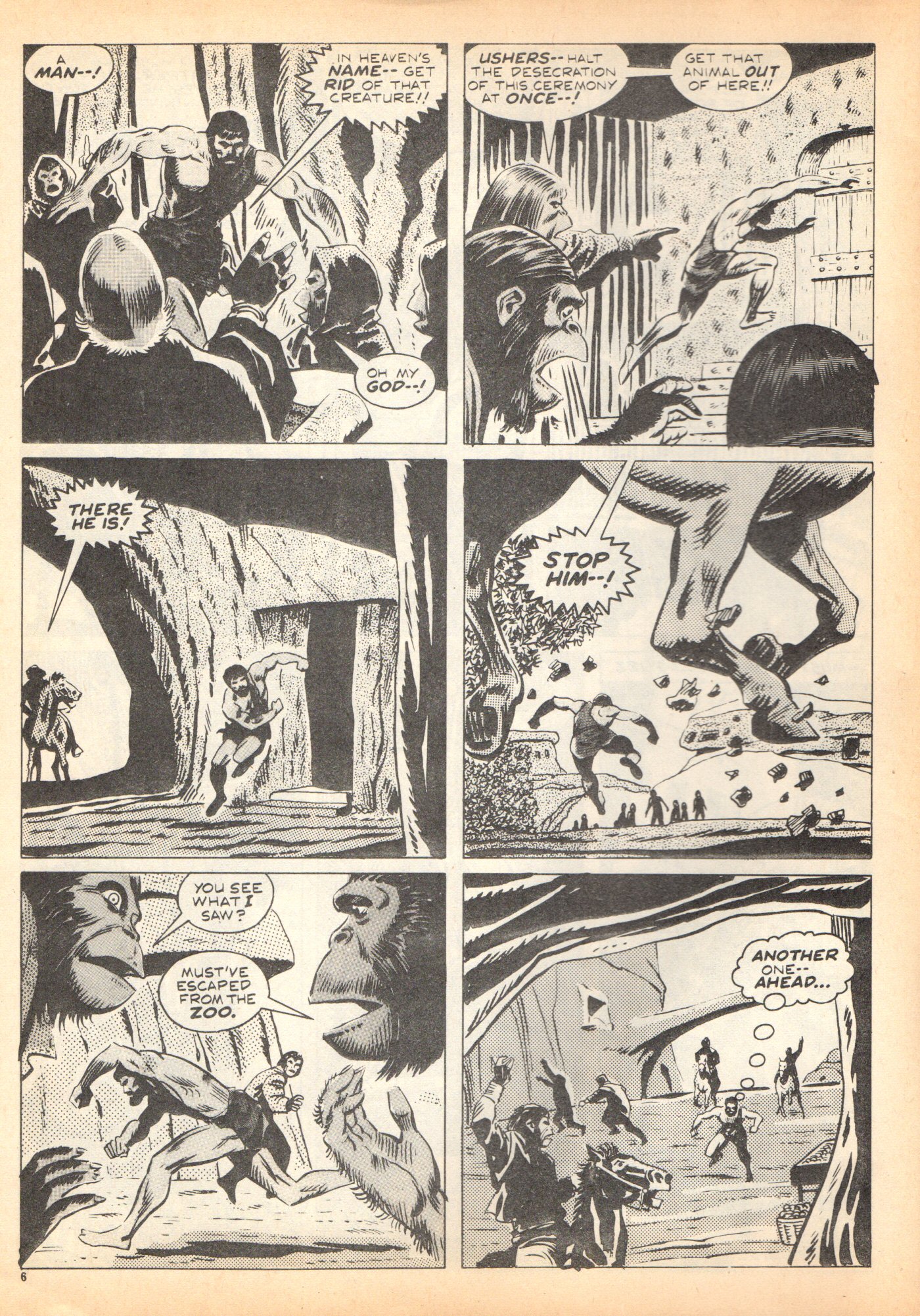 Read online Planet of the Apes (1974) comic -  Issue #5 - 6