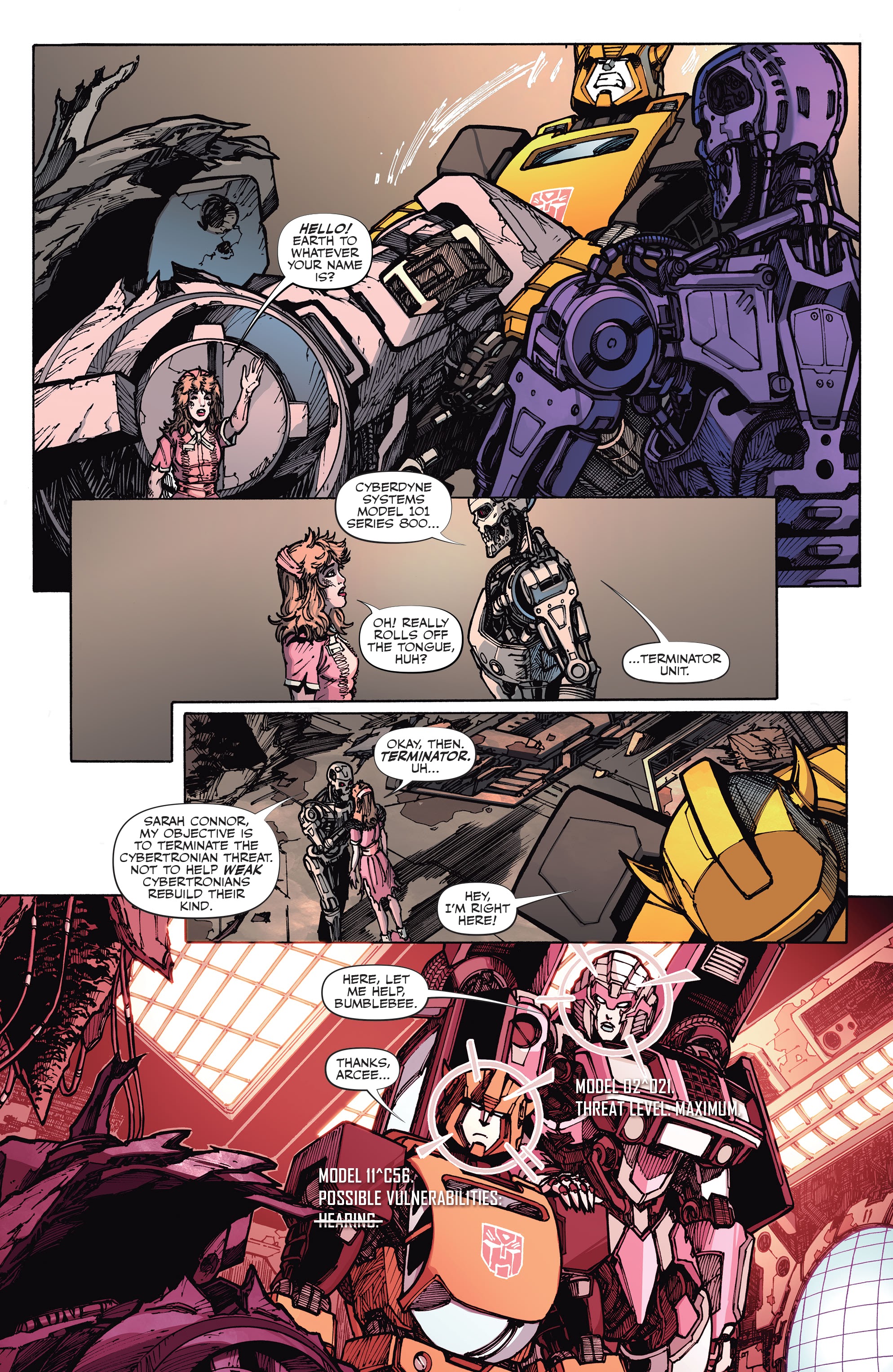 Read online Transformers vs. the Terminator comic -  Issue #3 - 4